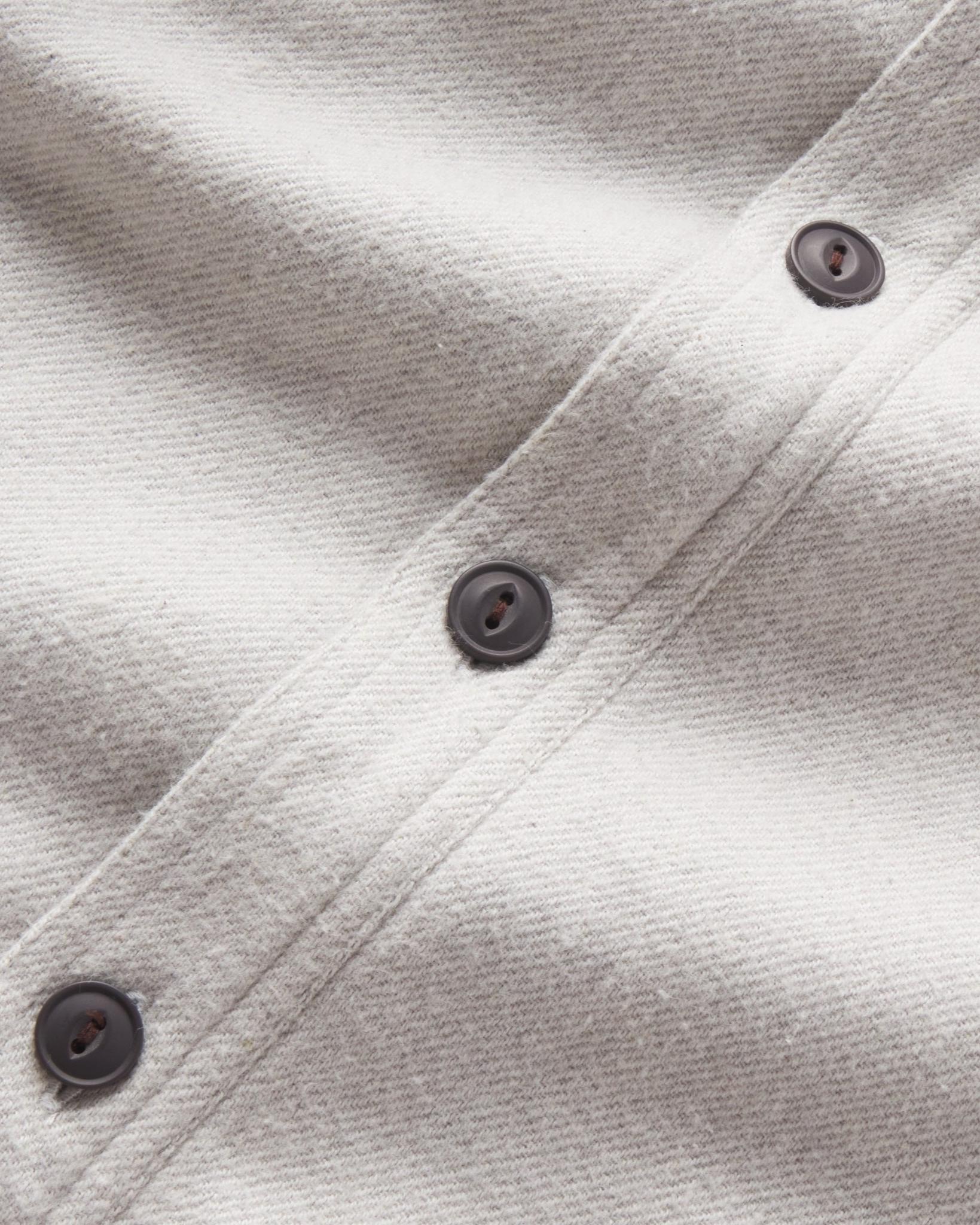 Flannel Twill Shirt Jacket - Glacier Gray Product Image
