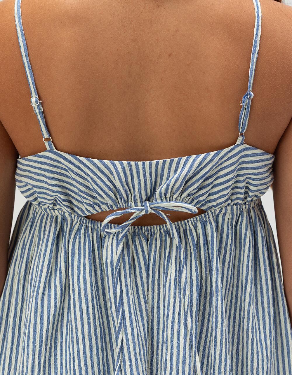 RSQ Womens Stripe Tie Back Mini Dress - STRIPE Product Image