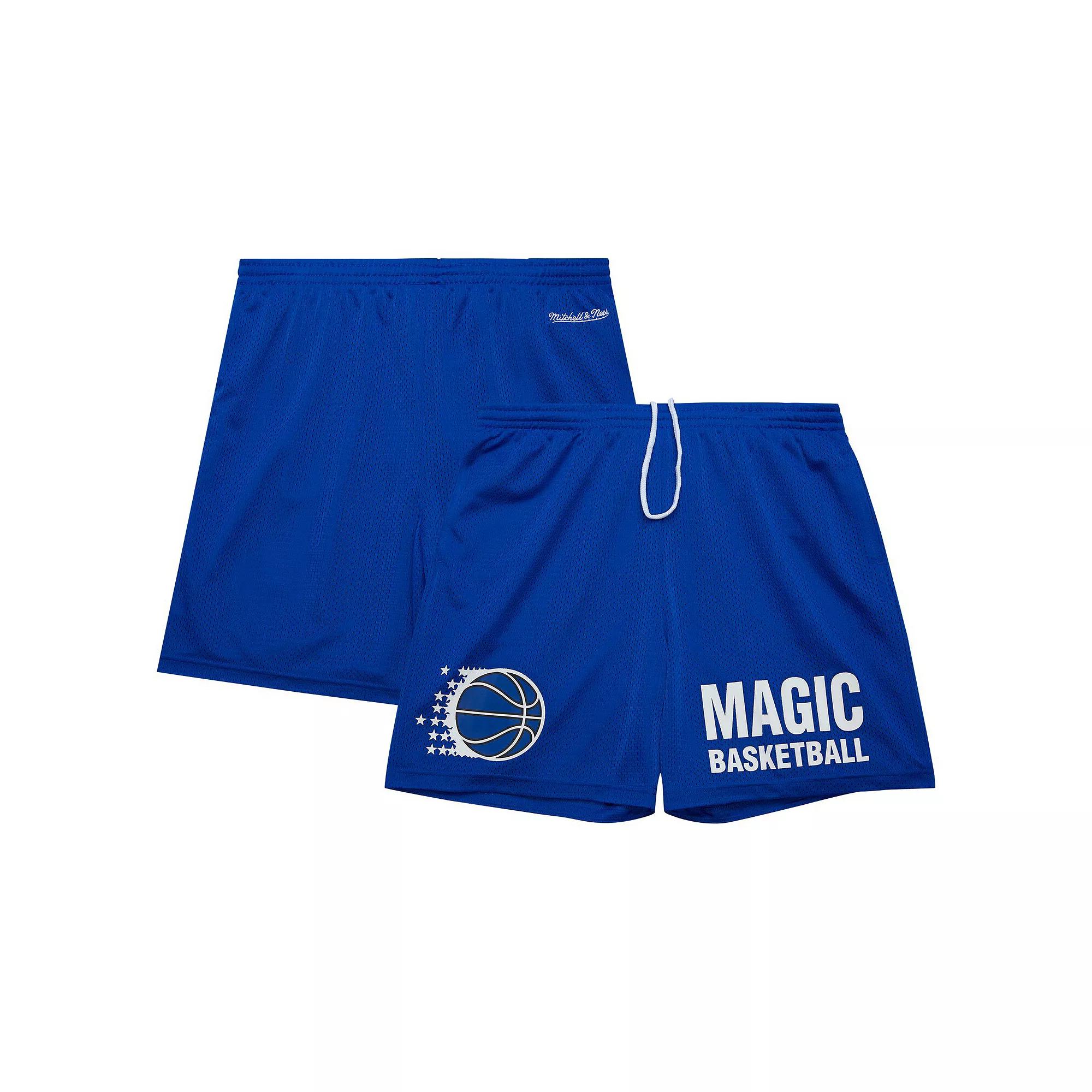 Men's Mitchell & Ness Blue Orlando Magic Hardwood Classics Gameday Mesh Shorts, Size: 3XL, Mag Blue Product Image