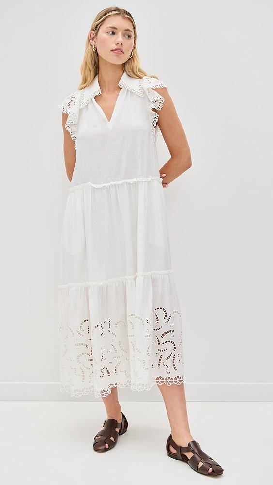 Sea Marja Embroidery Flutter Sleeve Dress | Shopbop Product Image