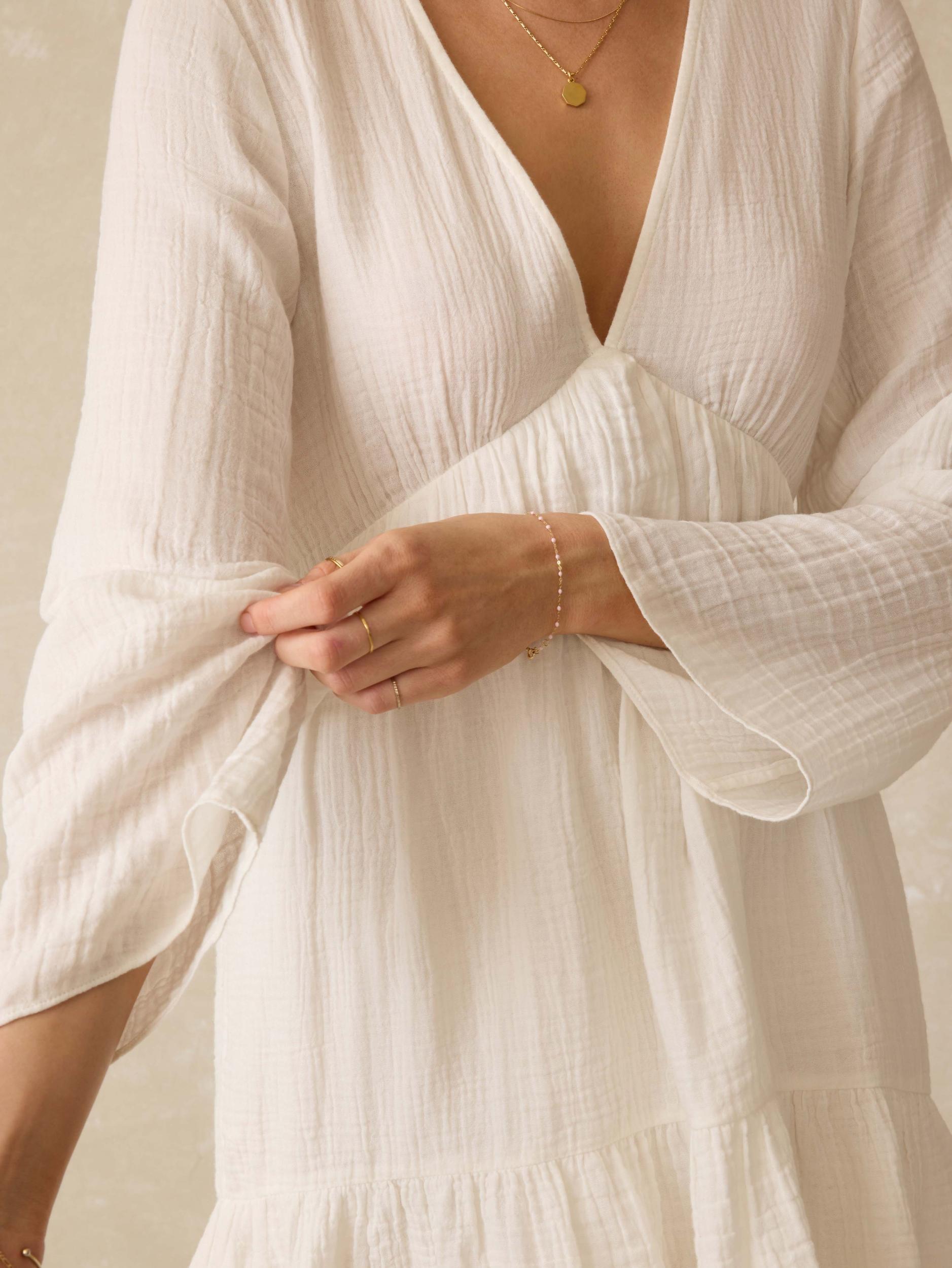 Dune Cotton Gauze Oceana Dress - White Female Product Image