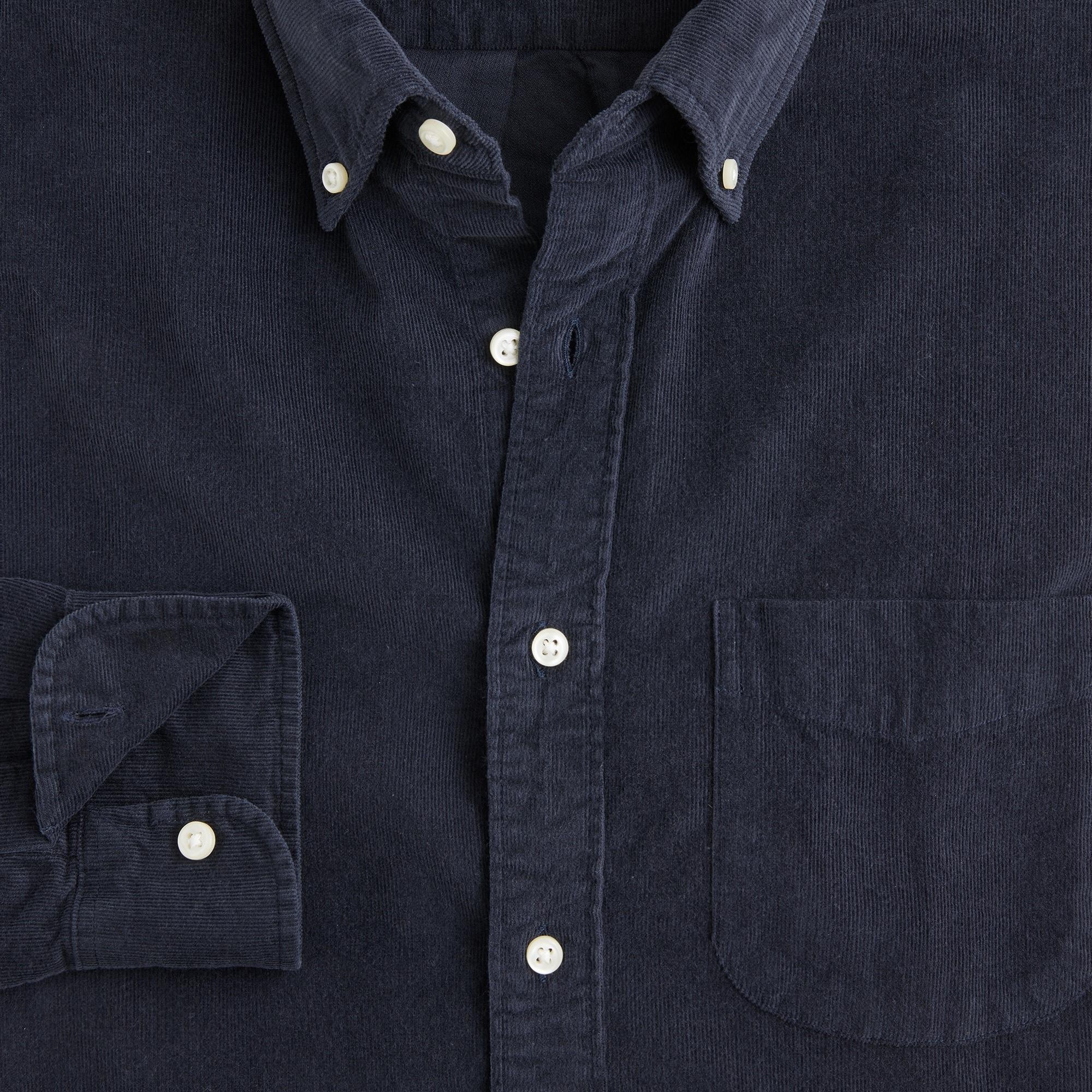Slim fine-wale corduroy shirt Product Image