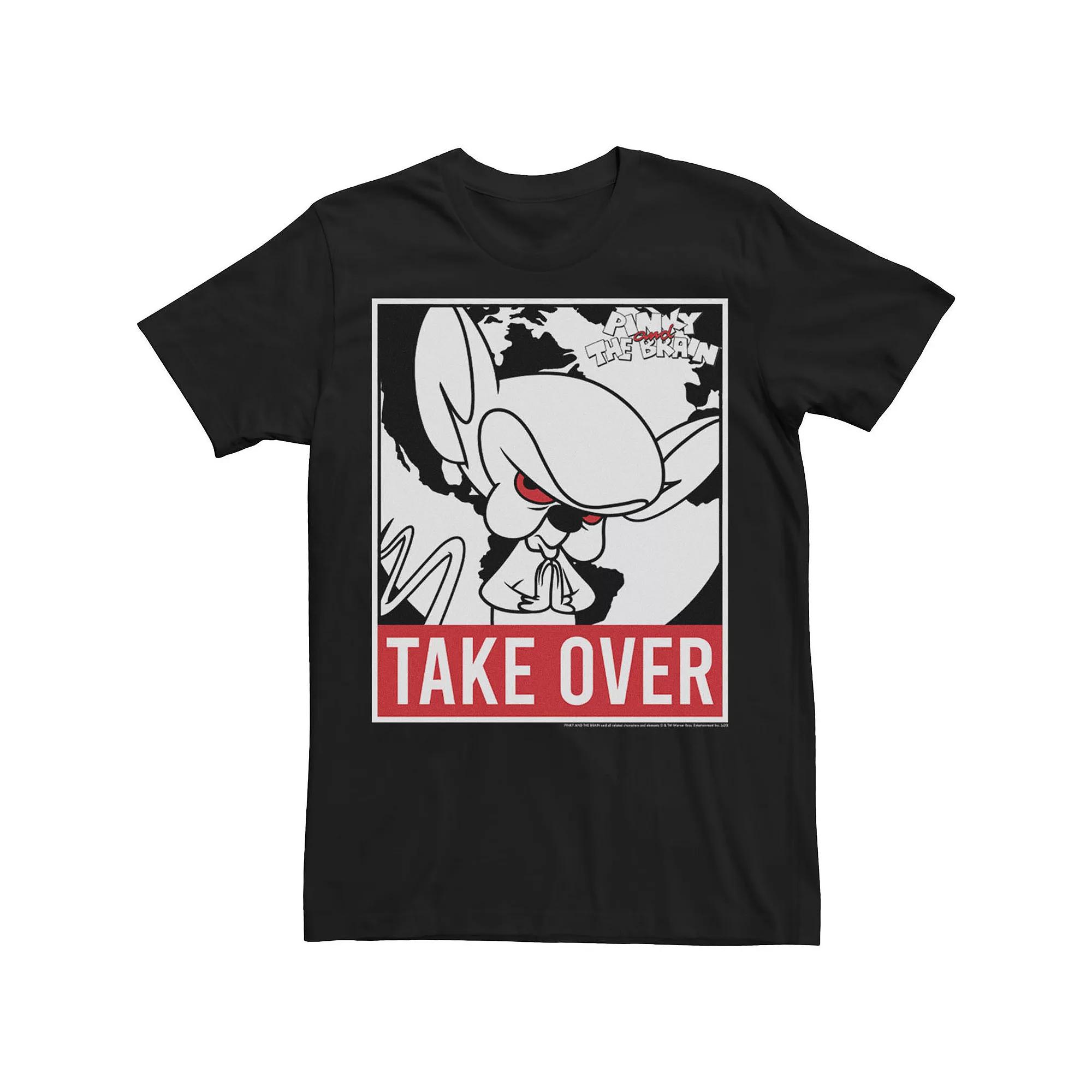 Men's Pinky And The Brain Take Over Poster Tee,  Product Image