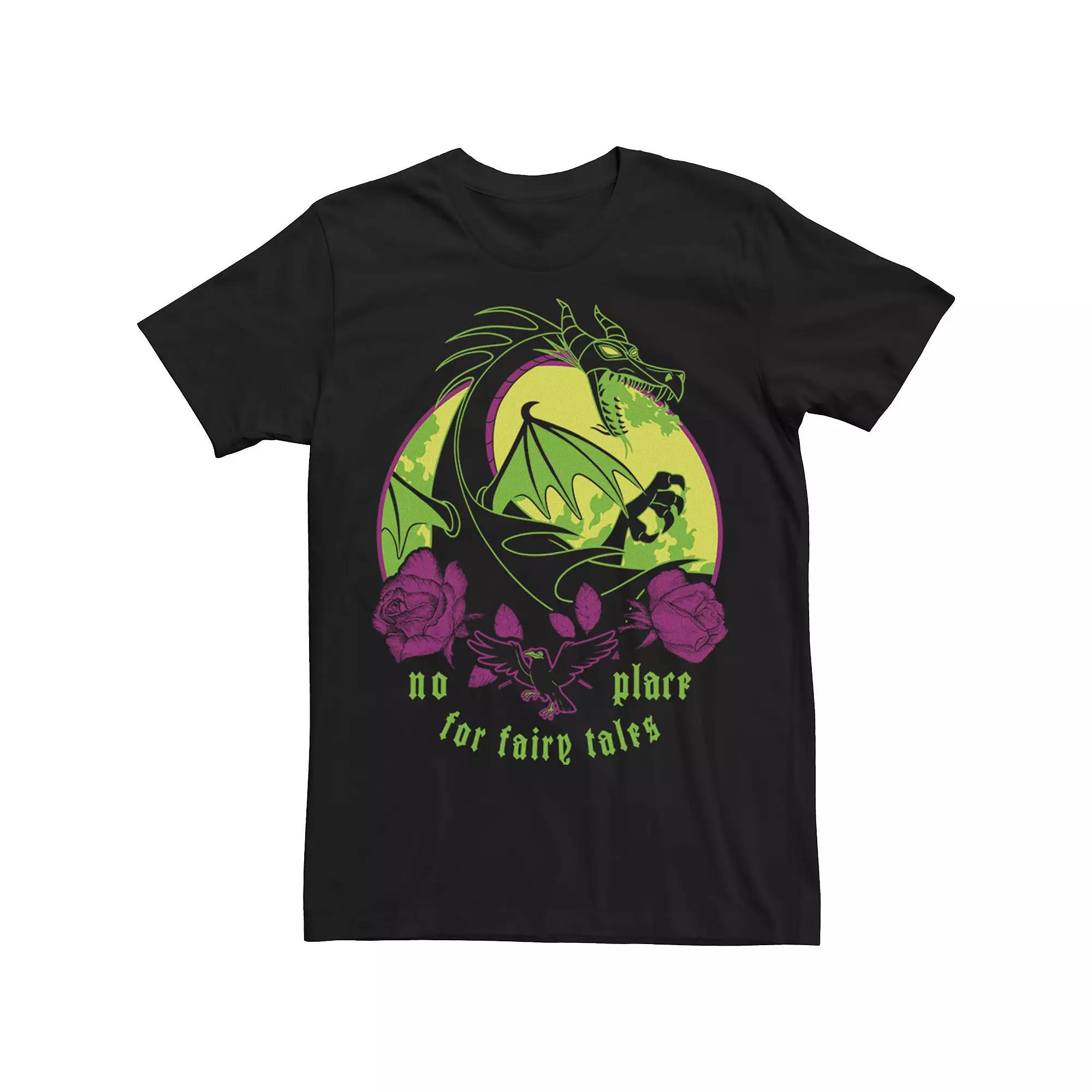 Disney's Sleeping Beauty Maleficent Men's Dragon No Place For Fairy Tales Tee,  Product Image