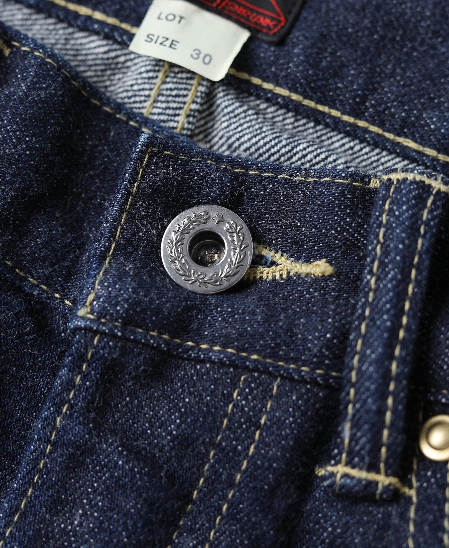 WWII Simplified Model Cowboy Selvedge Denim Jeans Product Image