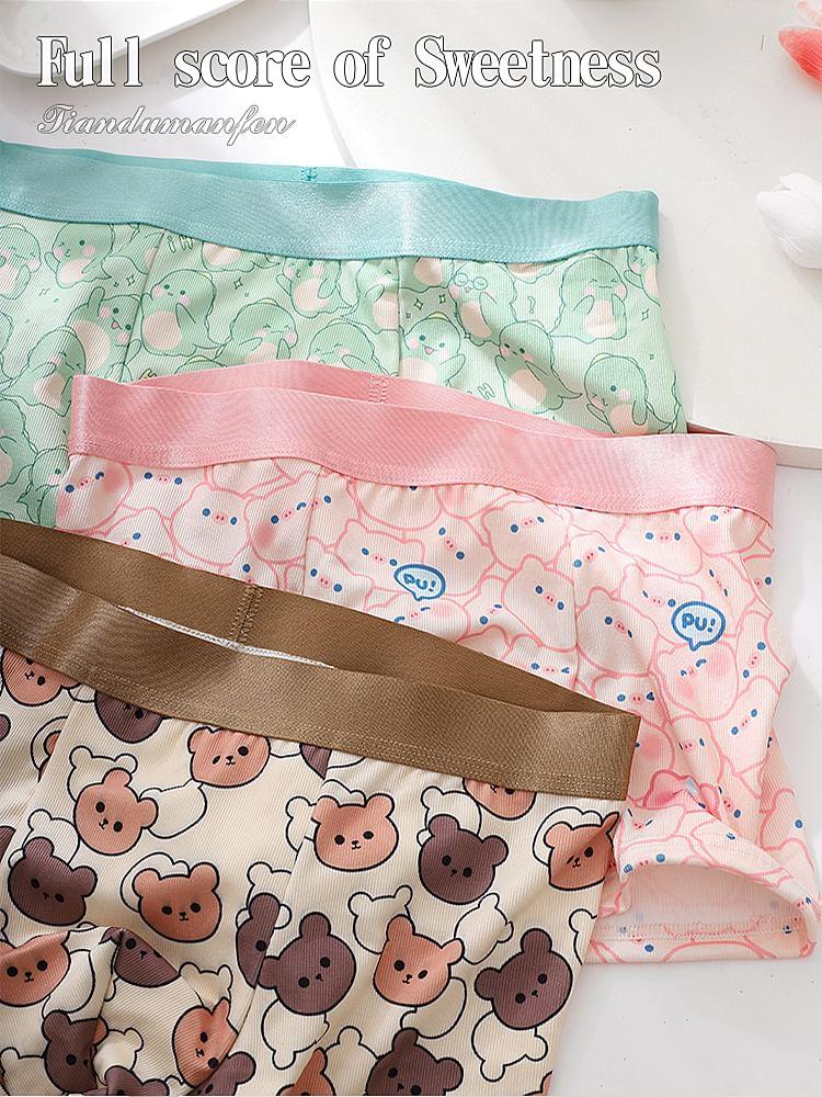 Cartoon Print Boxer Briefs / Set Product Image