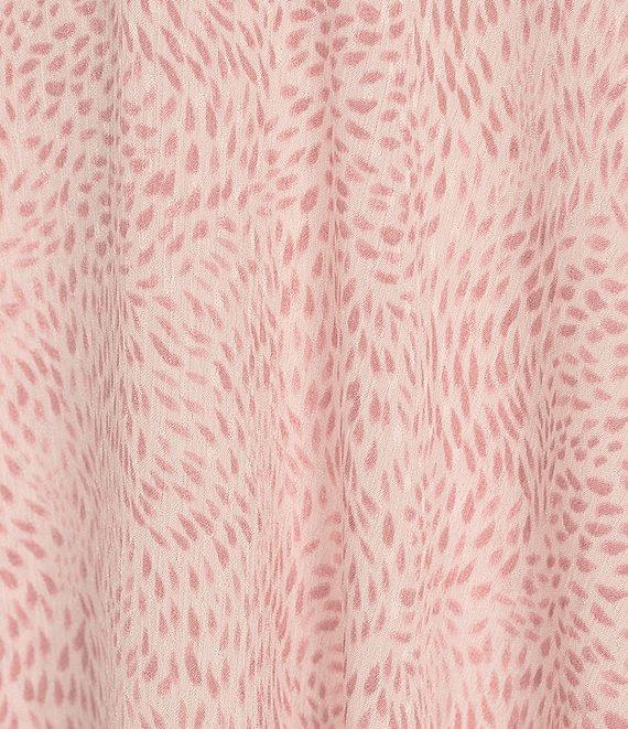 Vince Camuto Raining Dots Print Faux Wrap Woven Yoryu Midi Skirt Product Image