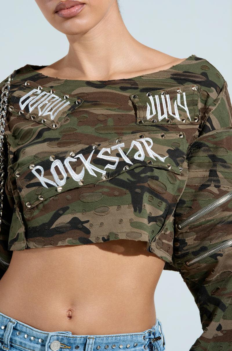 ROCKSTAR CAMO TOP Product Image