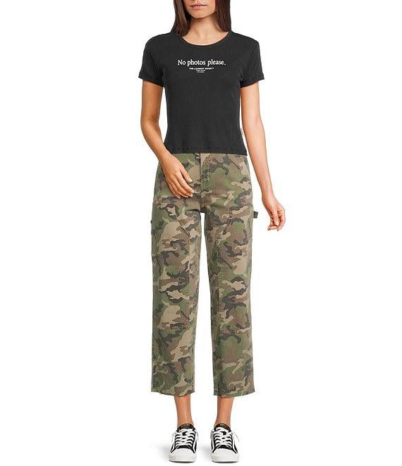 Daze Sundaze Camo Ankle Length Jeans Product Image