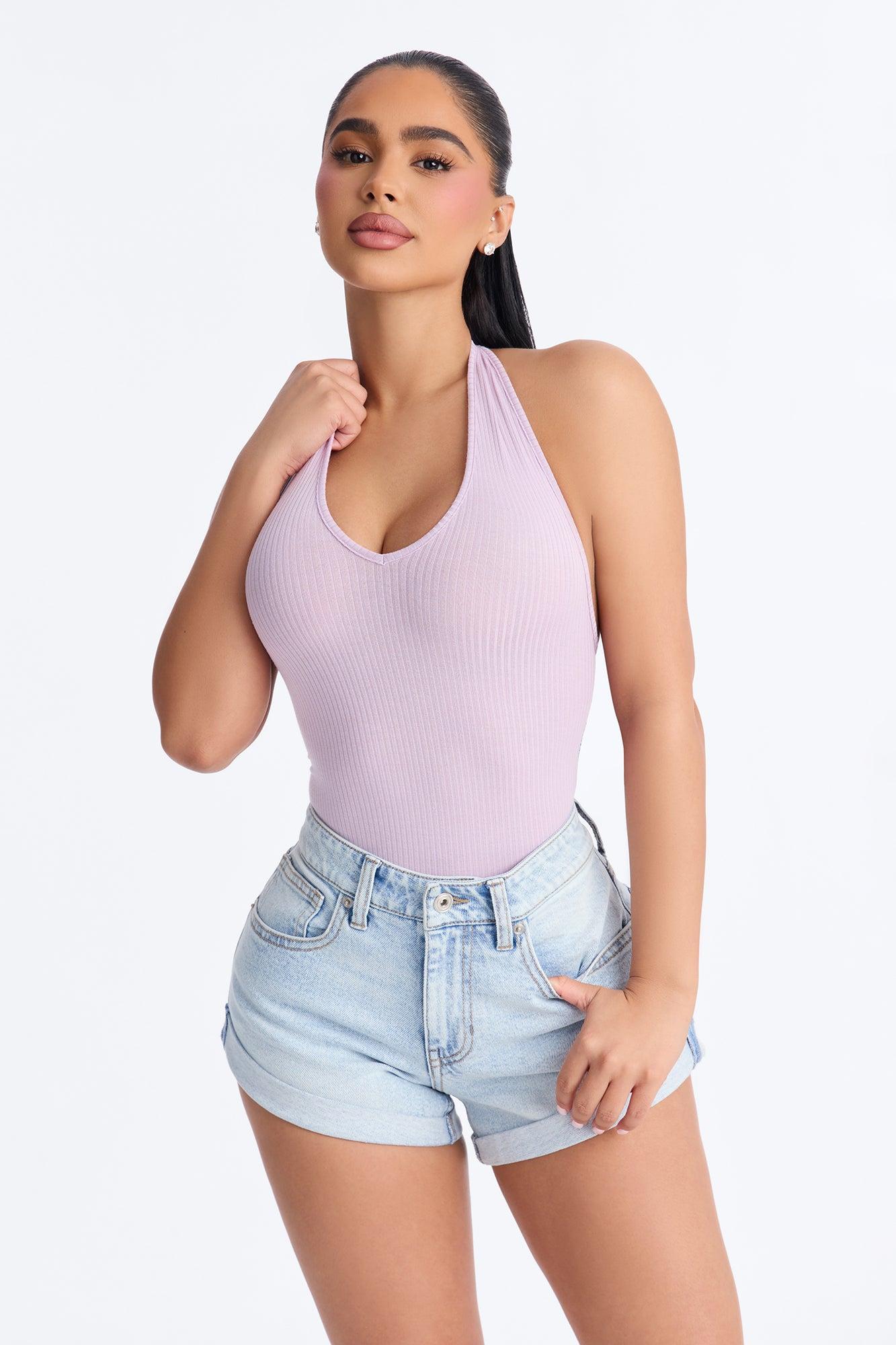 Karol Halter Bodysuit - Lilac Female Product Image