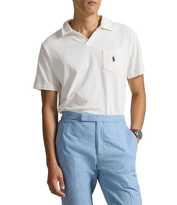 Polo Ralph Lauren Linen-Blend Short Sleeve Polo Shirt Product Image