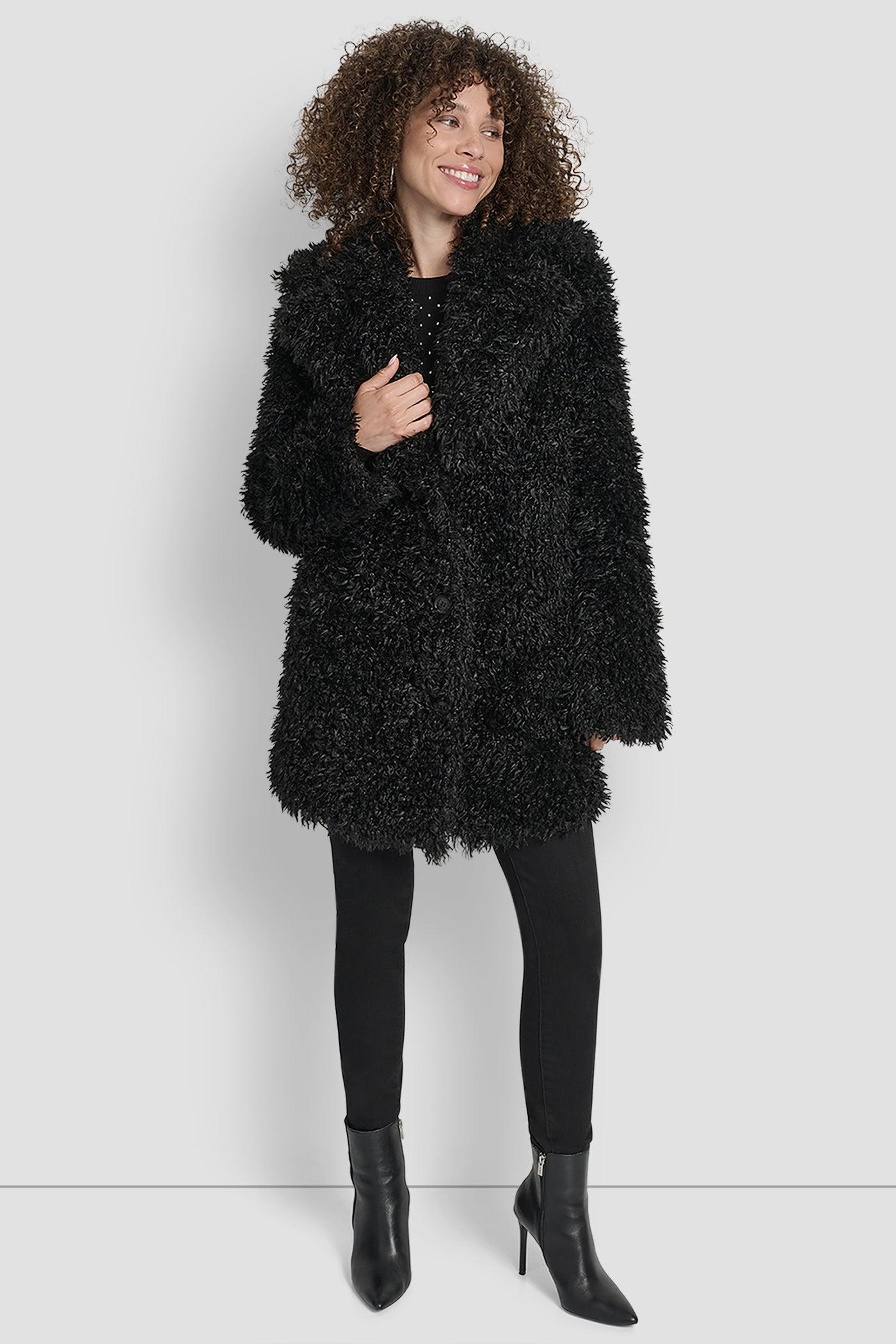 FAUX TEDDY FUR JACKET Product Image