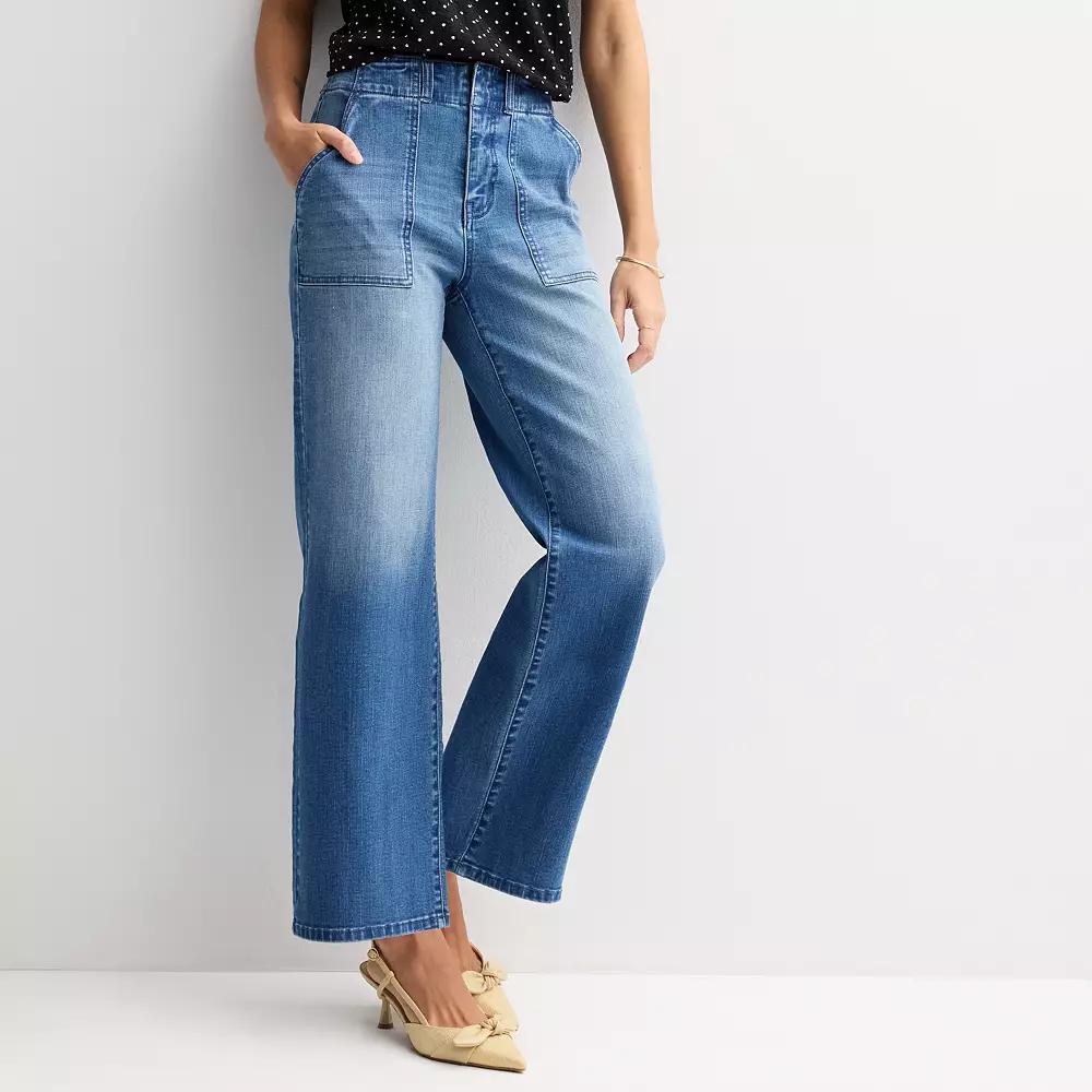 Women's Draper James Flat Front Wide Leg Pants,  Product Image