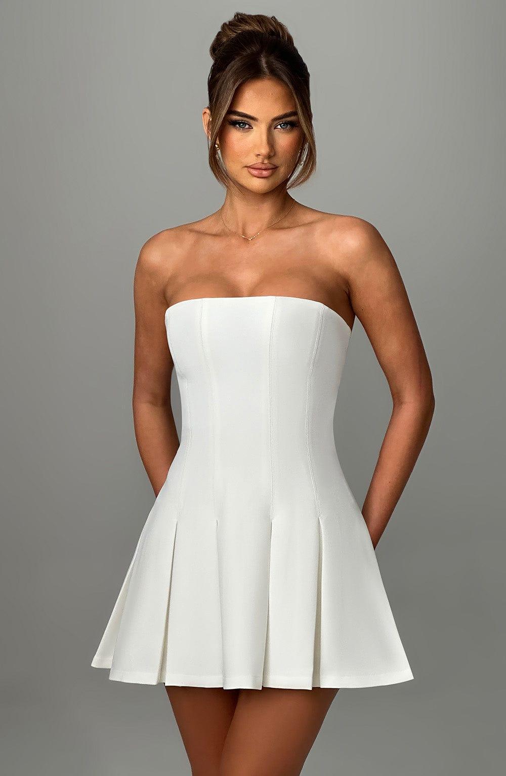 Bryony Mini Dress - Ivory Product Image