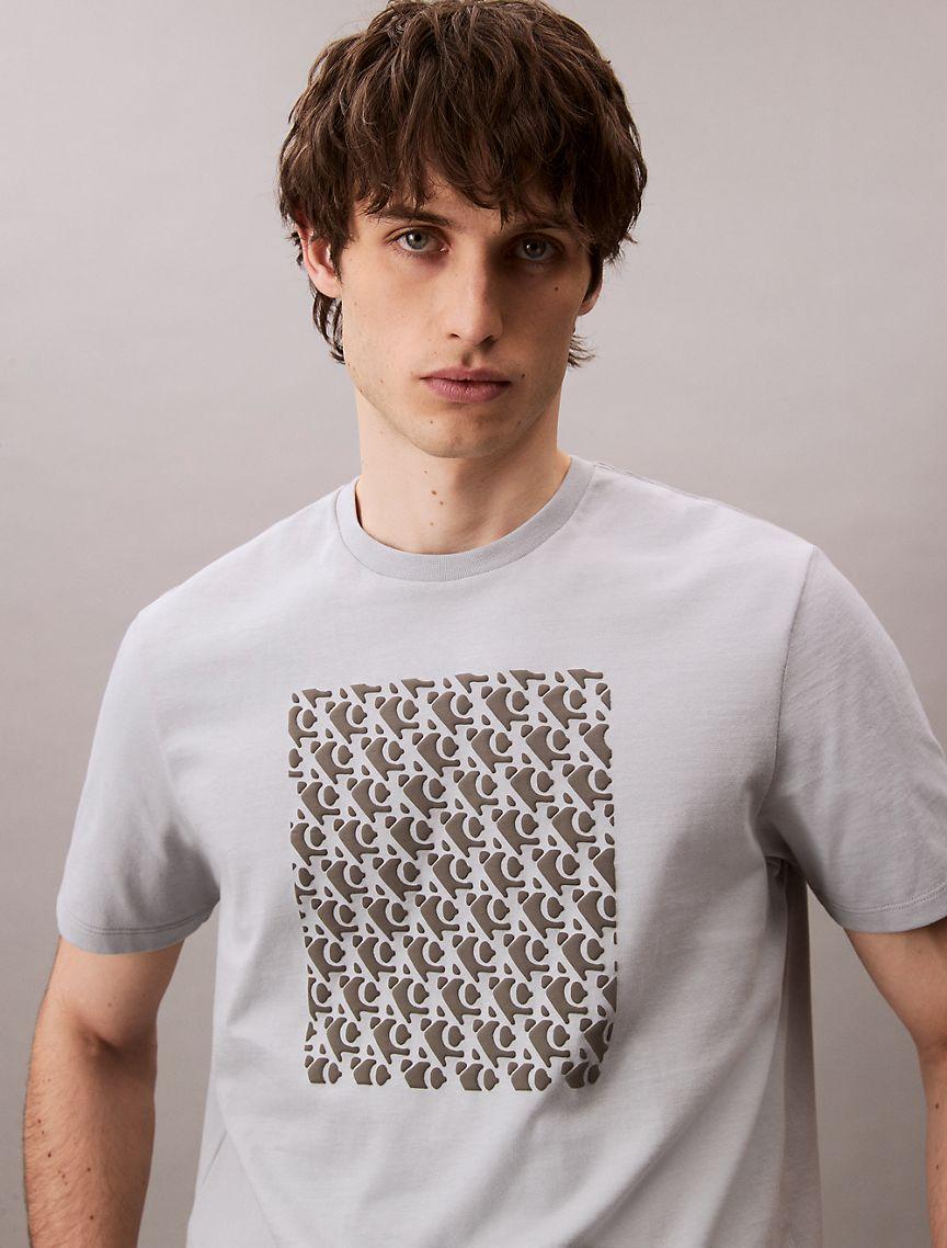 Monogram Logo Textured Graphic Classic T-Shirt  Product Image