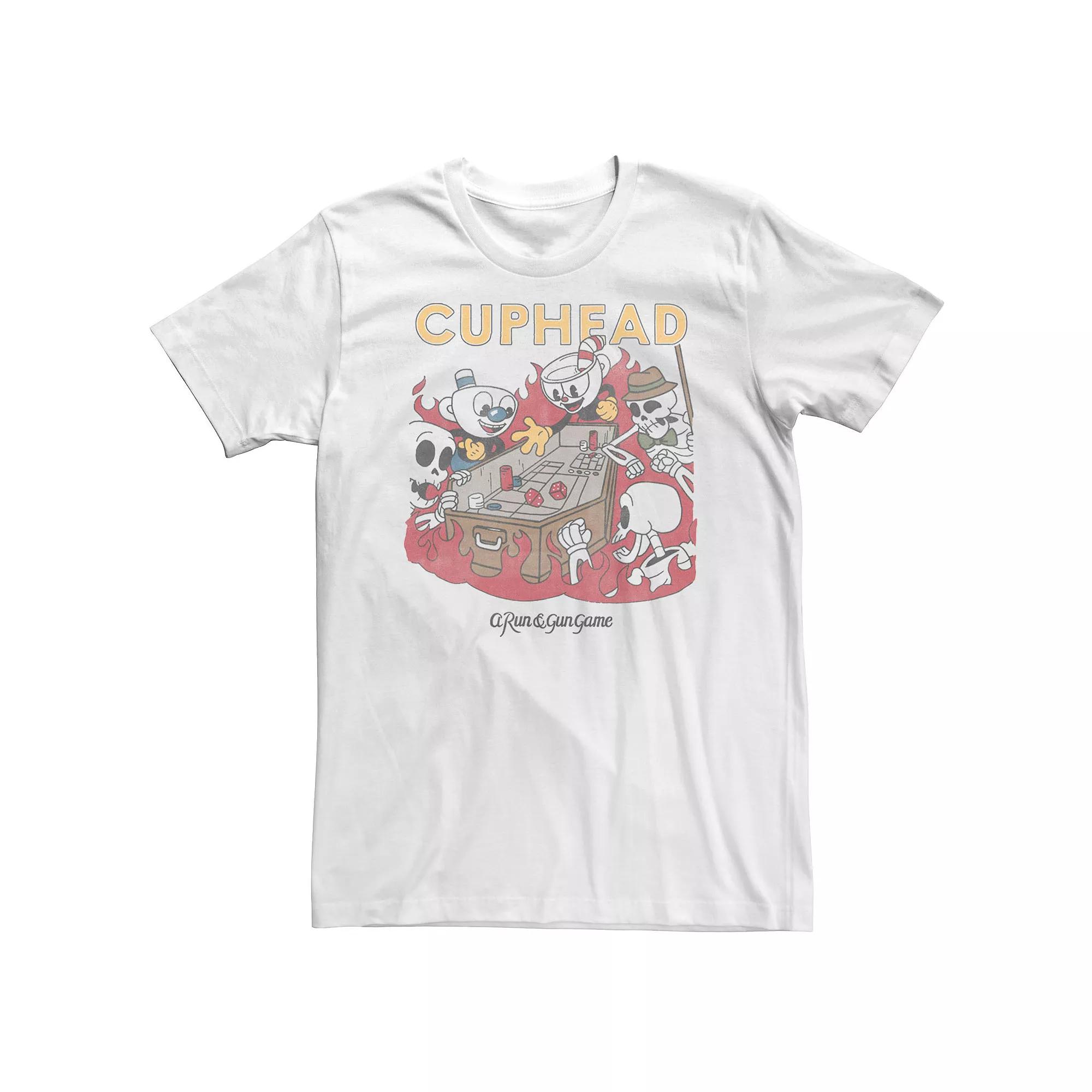 Big & Tall Cuphead A Run On Run Game Of Craps Tee, Men's,  Product Image