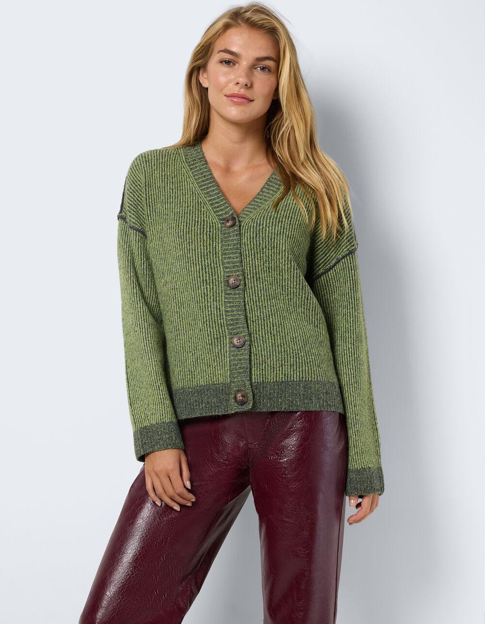 NOISY MAY Andrea Womens Cardigan - OLIVE Product Image