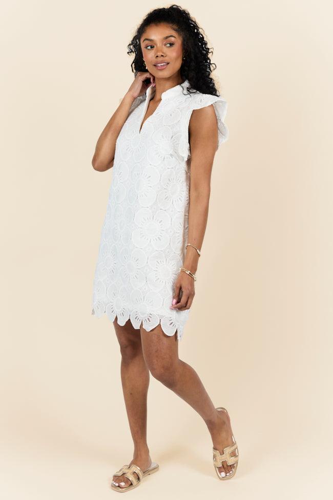 Thoughts Of You White Shift Dress FINAL SALE Product Image