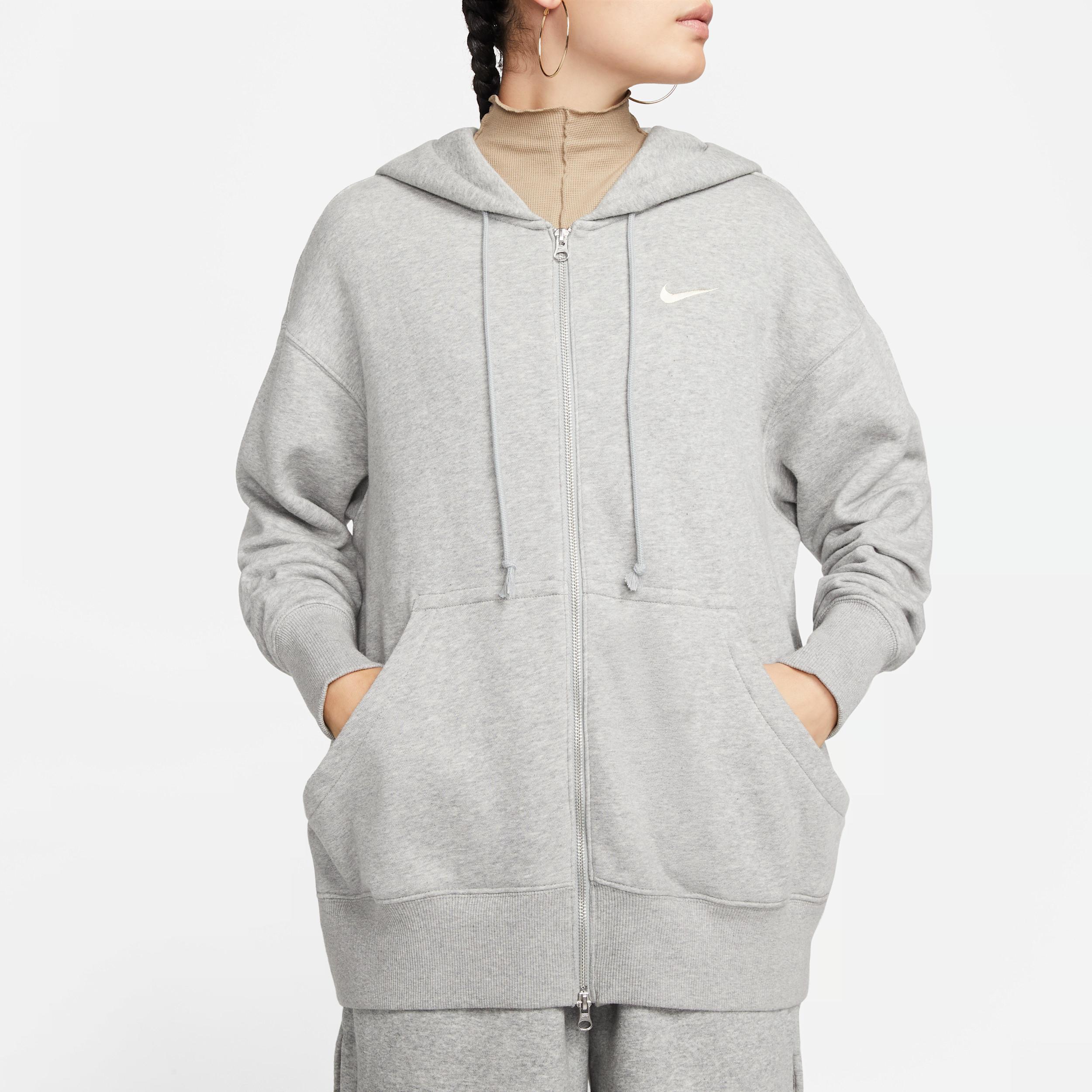 Womens Nike Sportswear Phoenix Fleece Oversized Full-Zip Hoodie | DQ5758-063 Product Image