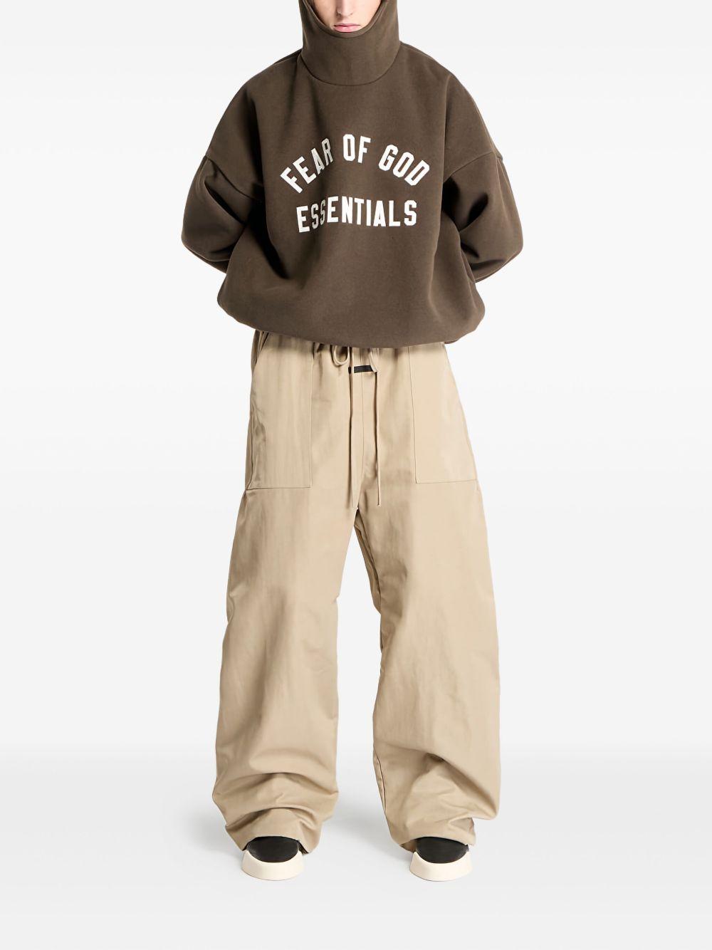 drawstring wide-leg trousers Product Image