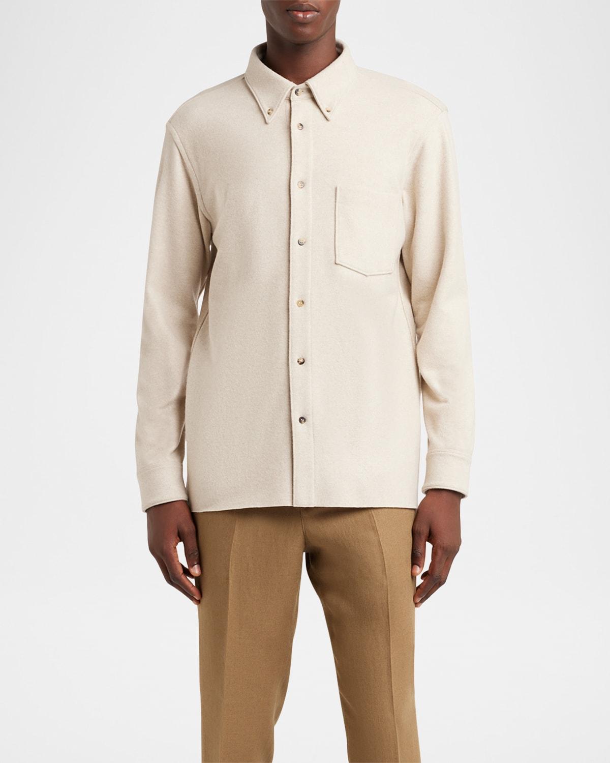 Mens Breia Wool and Cashmere Jersey Overshirt Product Image