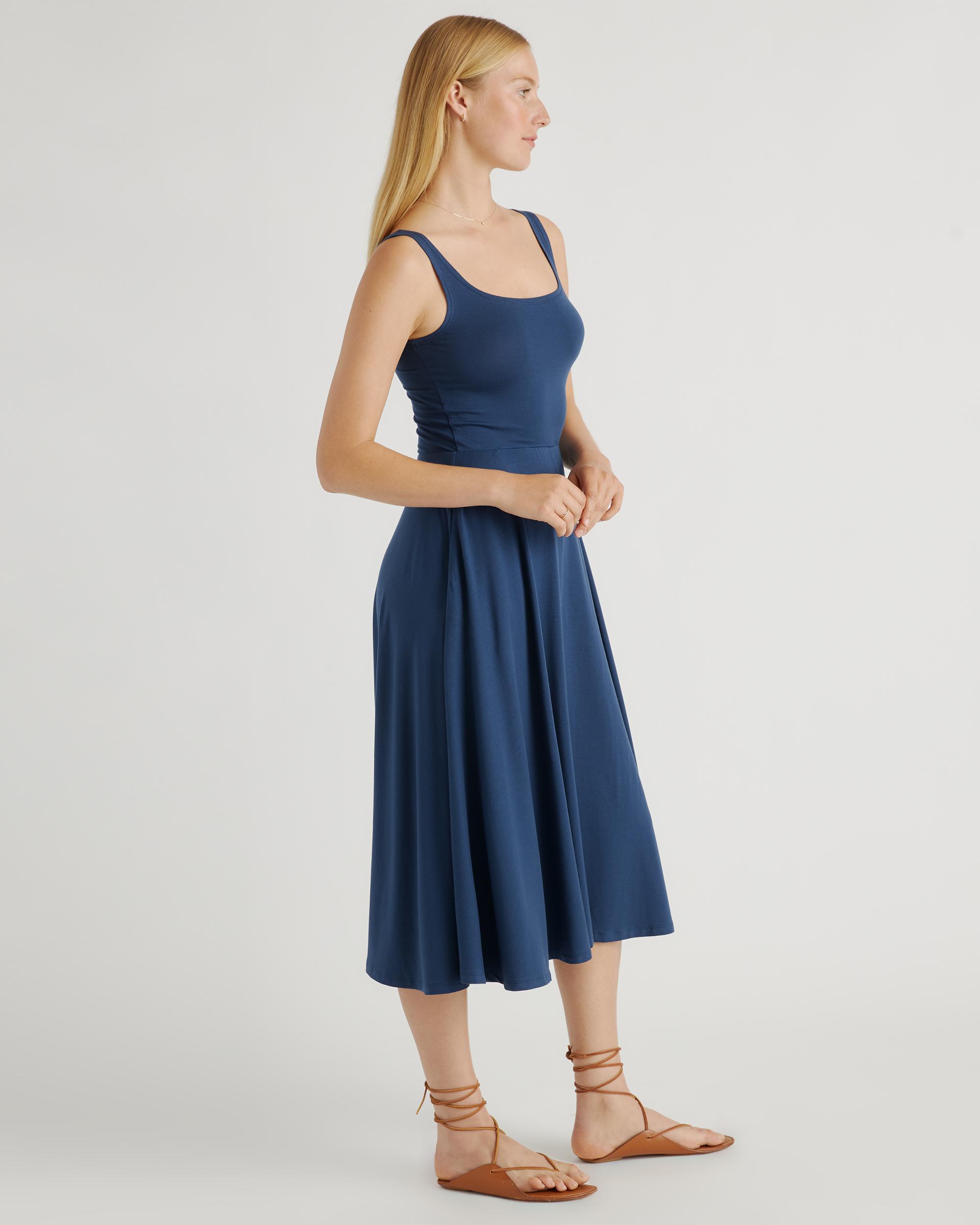 Quince | Women's Tencel Jersey Fit & Flare Dress Product Image