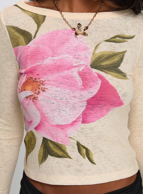 Gezabelle Long Sleeve Top Multi Floral Product Image