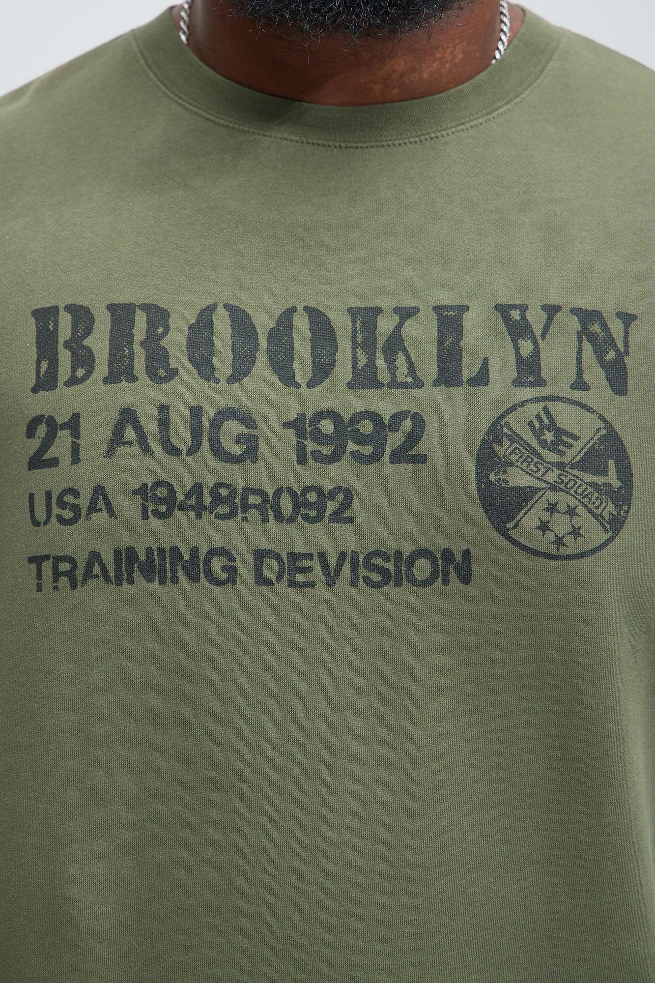 Brooklyn USA Crewneck Sweatshirt - Olive Product Image
