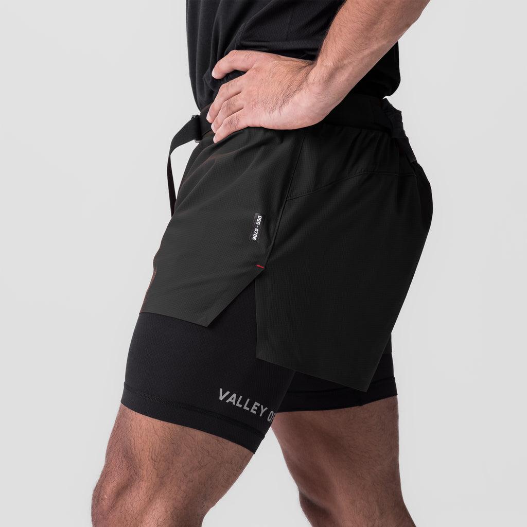 0786. Ripstop 3" Belt Pack Short - Dusk Black/Black Product Image