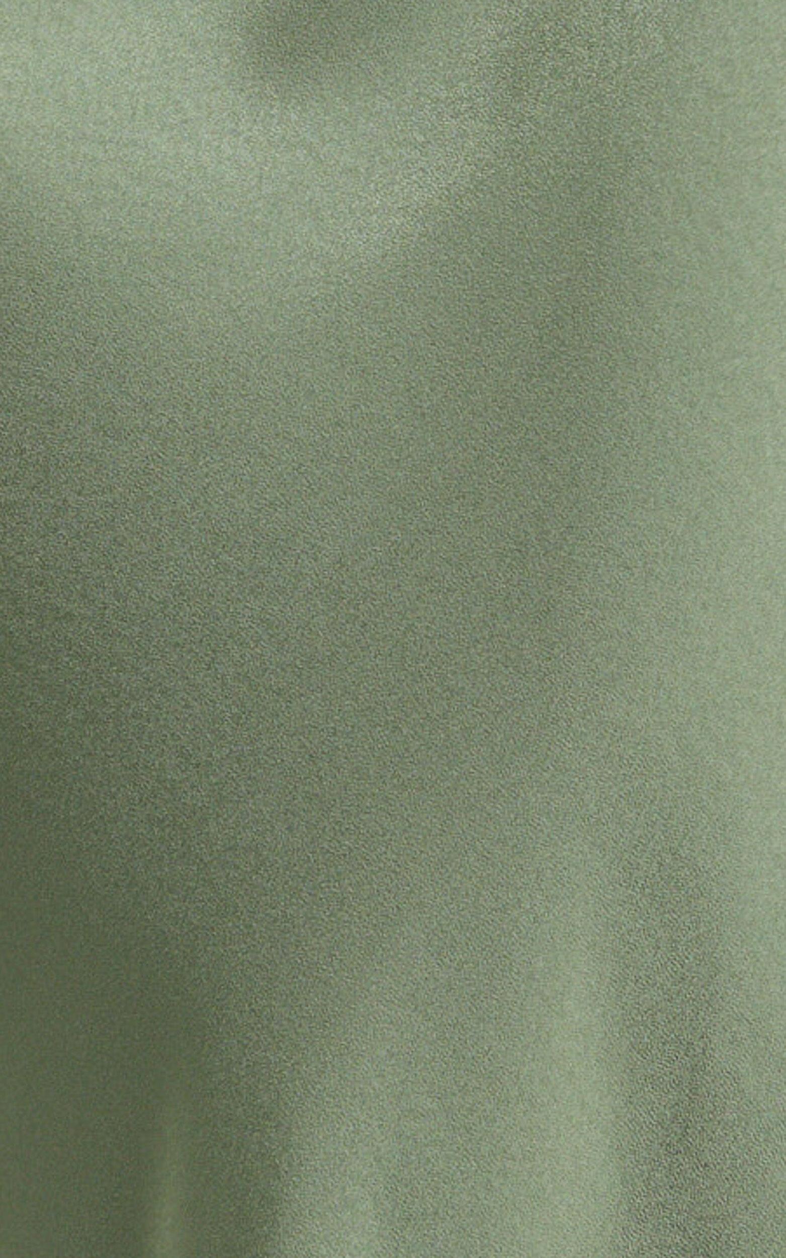 Amari Maxi Skirt - High Waisted Bias Cut Skirt in Olive Product Image