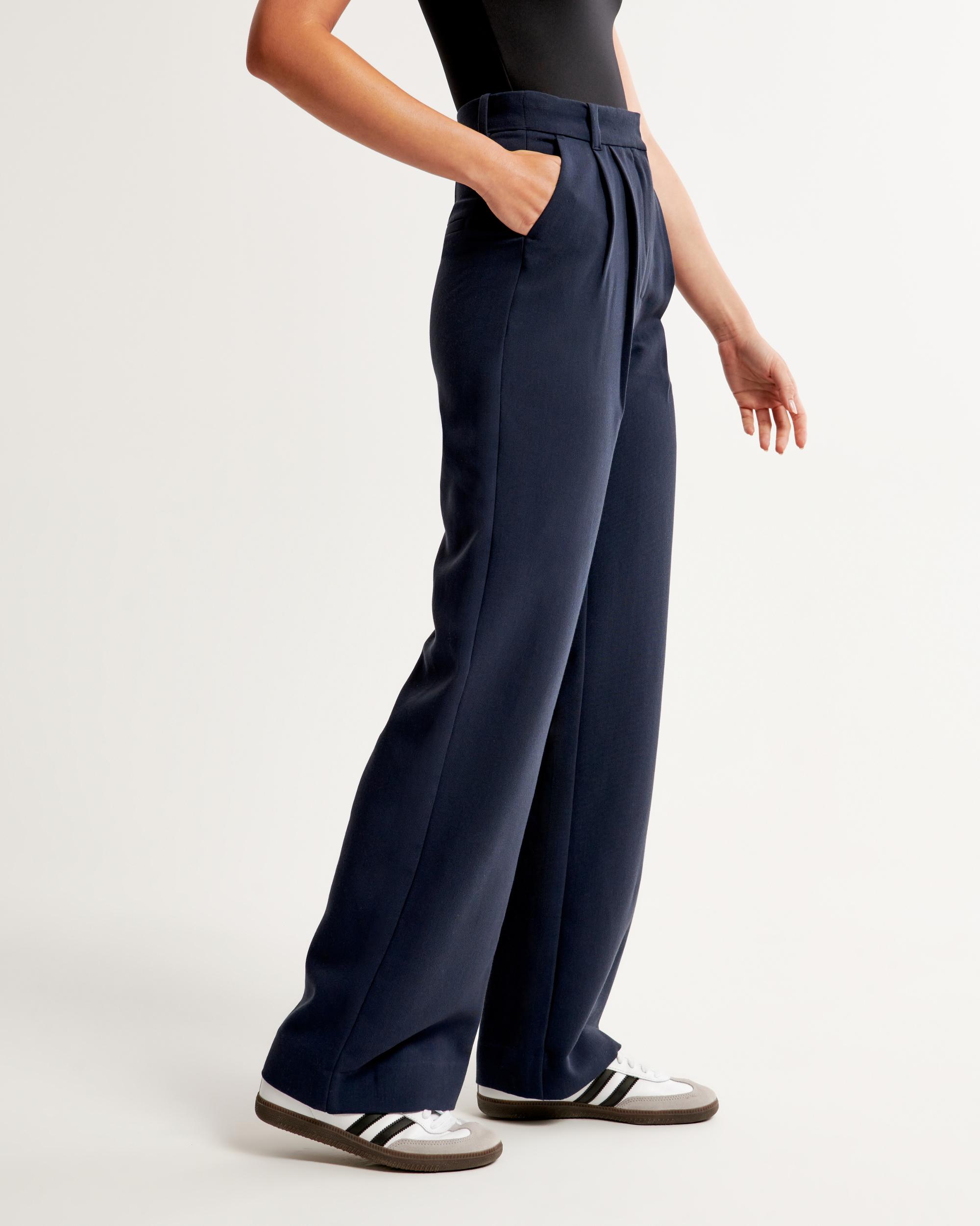 A&F Sloane Tailored Wide Leg Pant Product Image