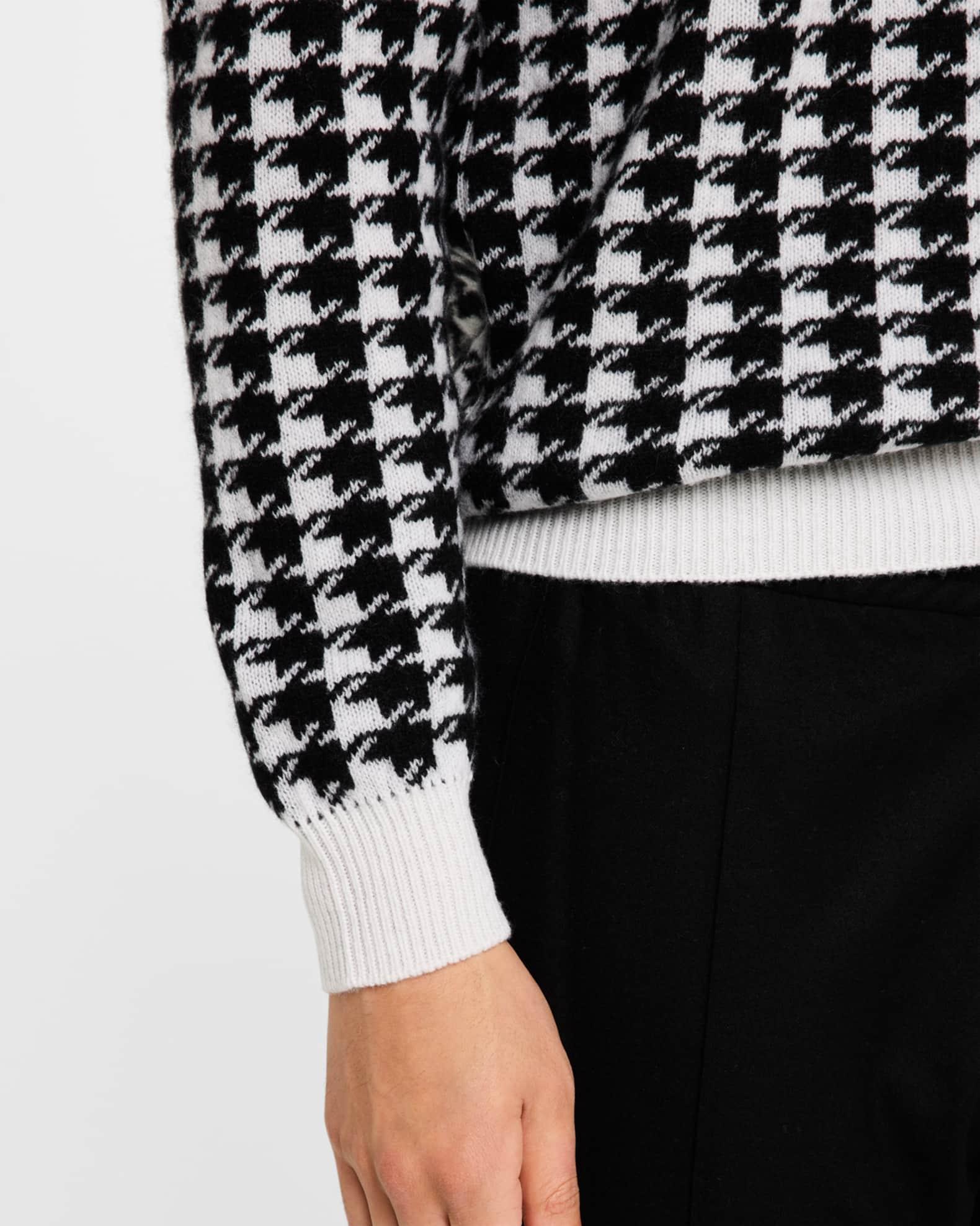 Men's Wool Houndstooth Crewneck Sweater Product Image