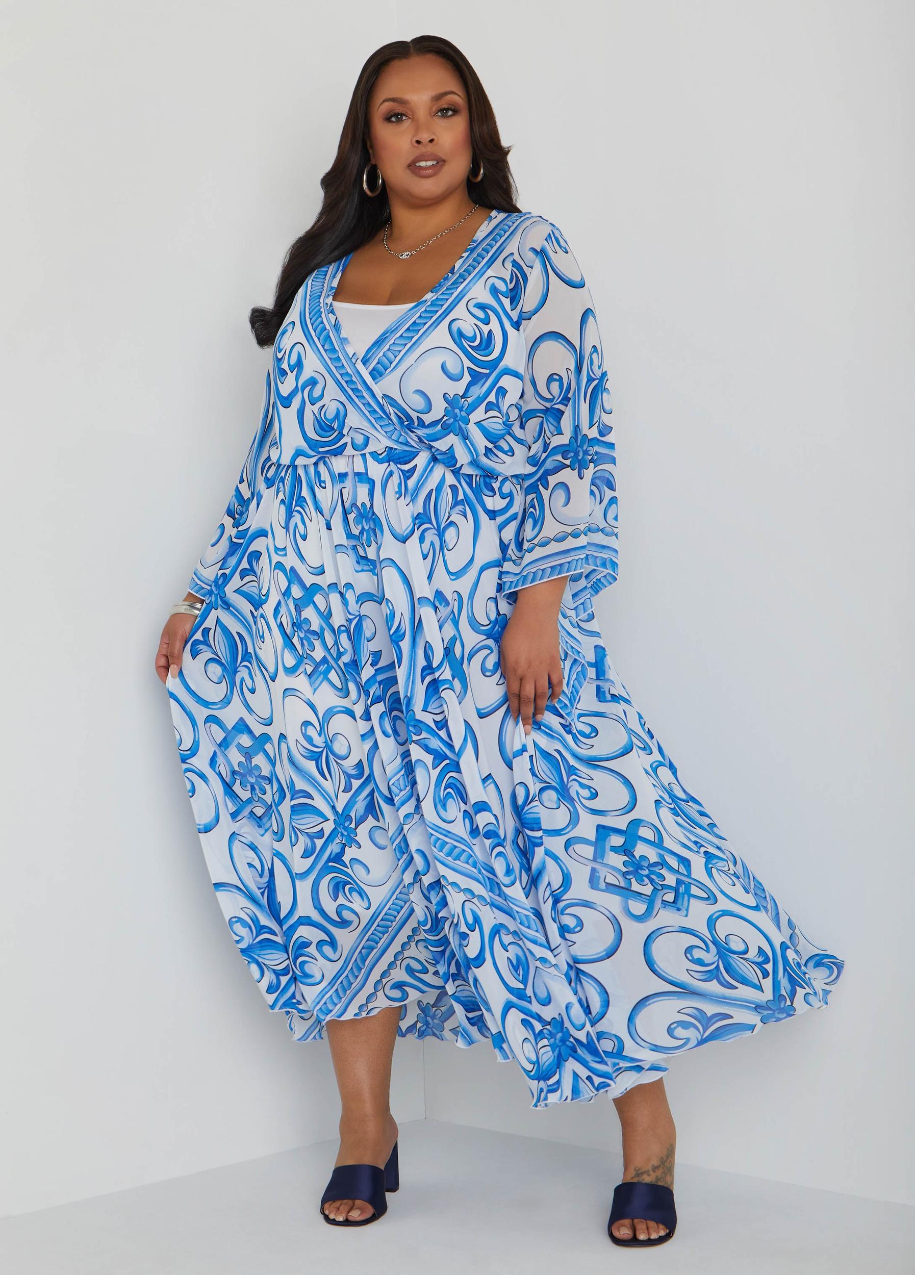 Scarf Print Maxi Dress Product Image