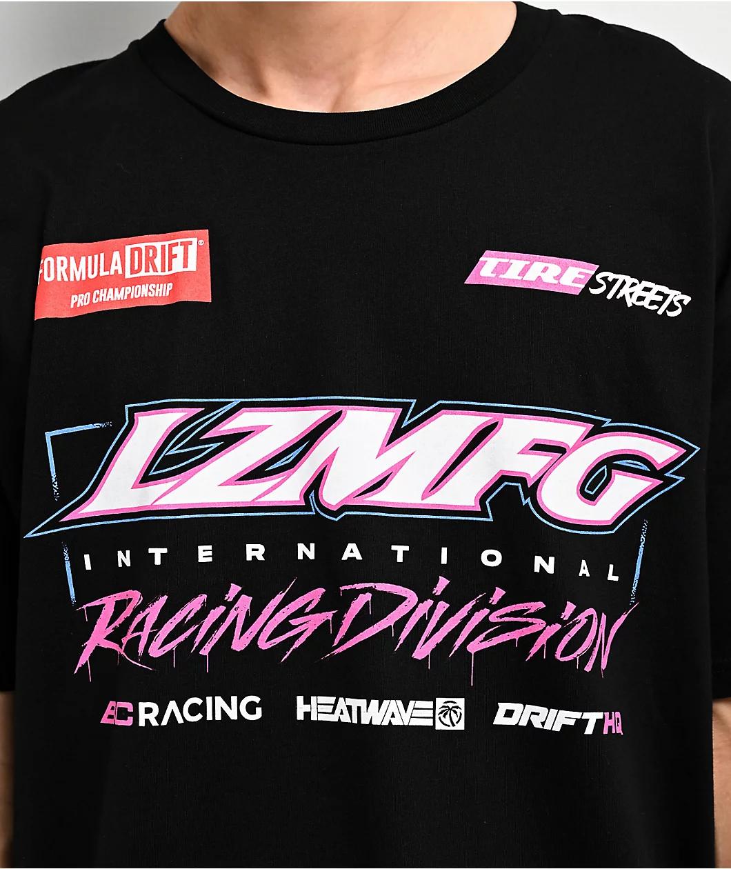 LZMFG Racing Division Drift Team Black T-Shirt Product Image