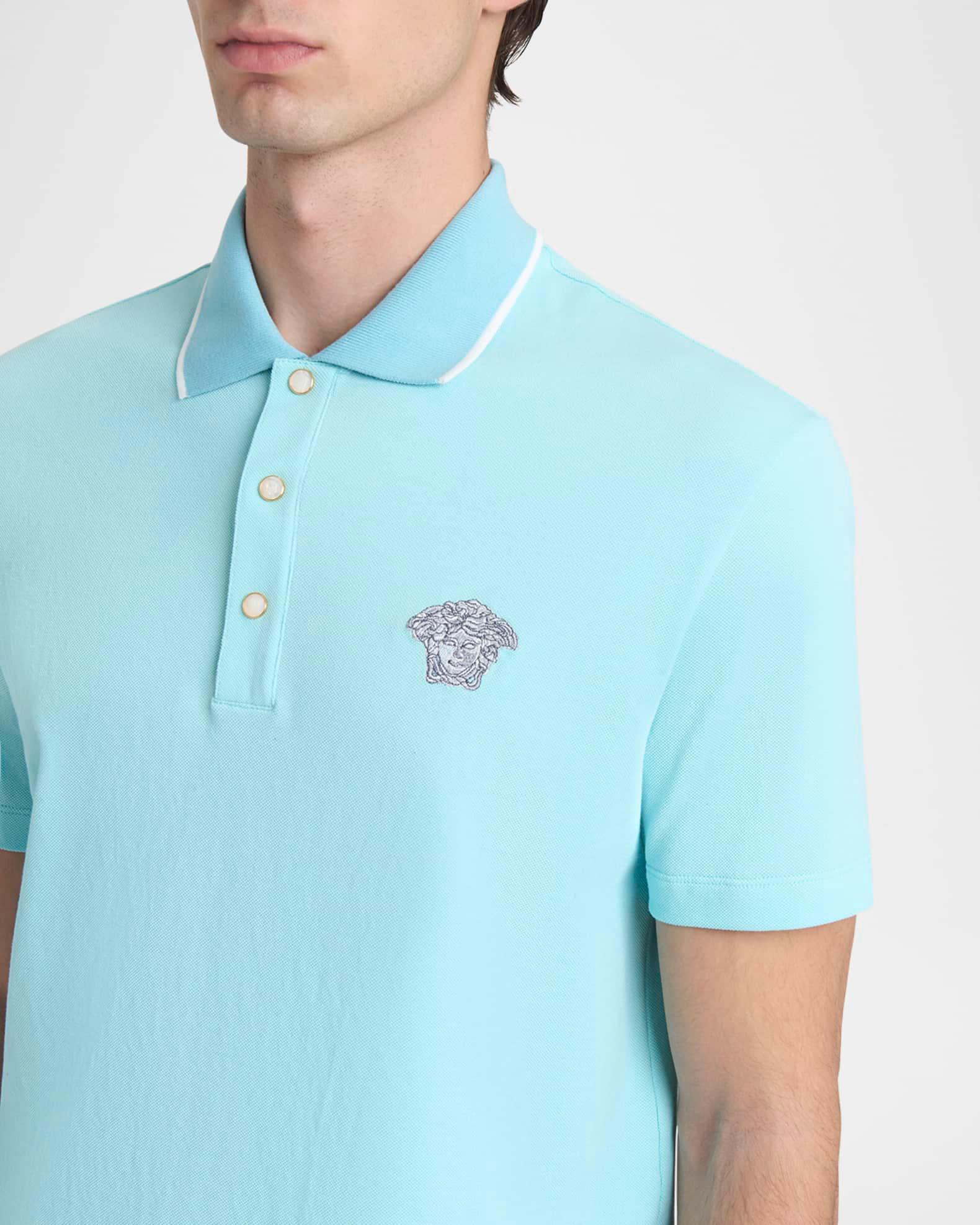 Men's Medusa Pique Polo Shirt Product Image