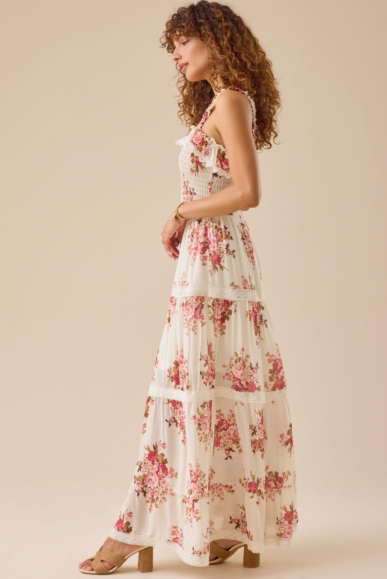 Edie Floral Maxi Dress Product Image