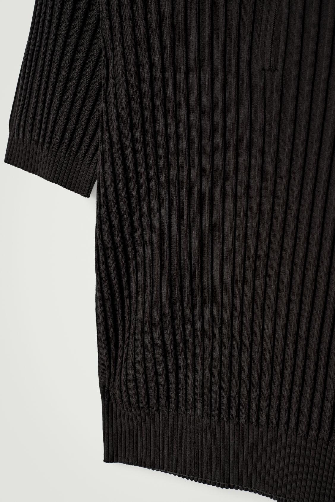 SILK-COTTON ZIP-UP POLO SHIRT Product Image