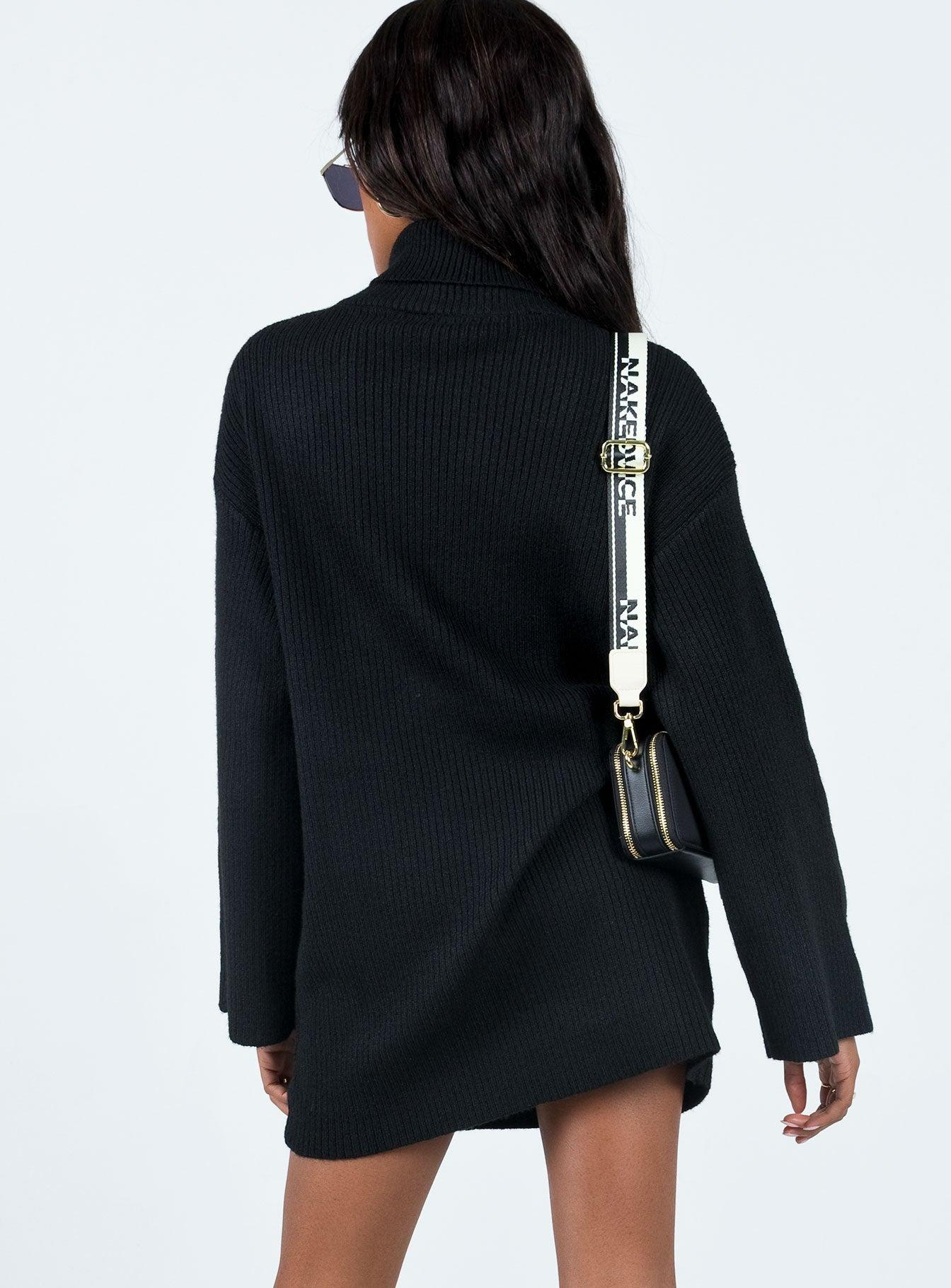 Sonelle Knit Mini Dress Black Product Image