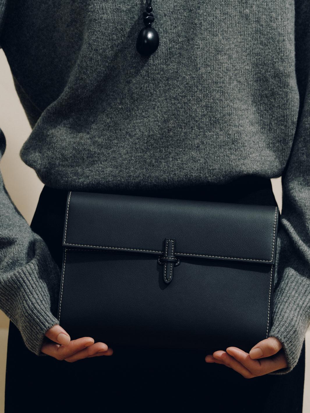 The Large Soft Clutch in Nappa Product Image