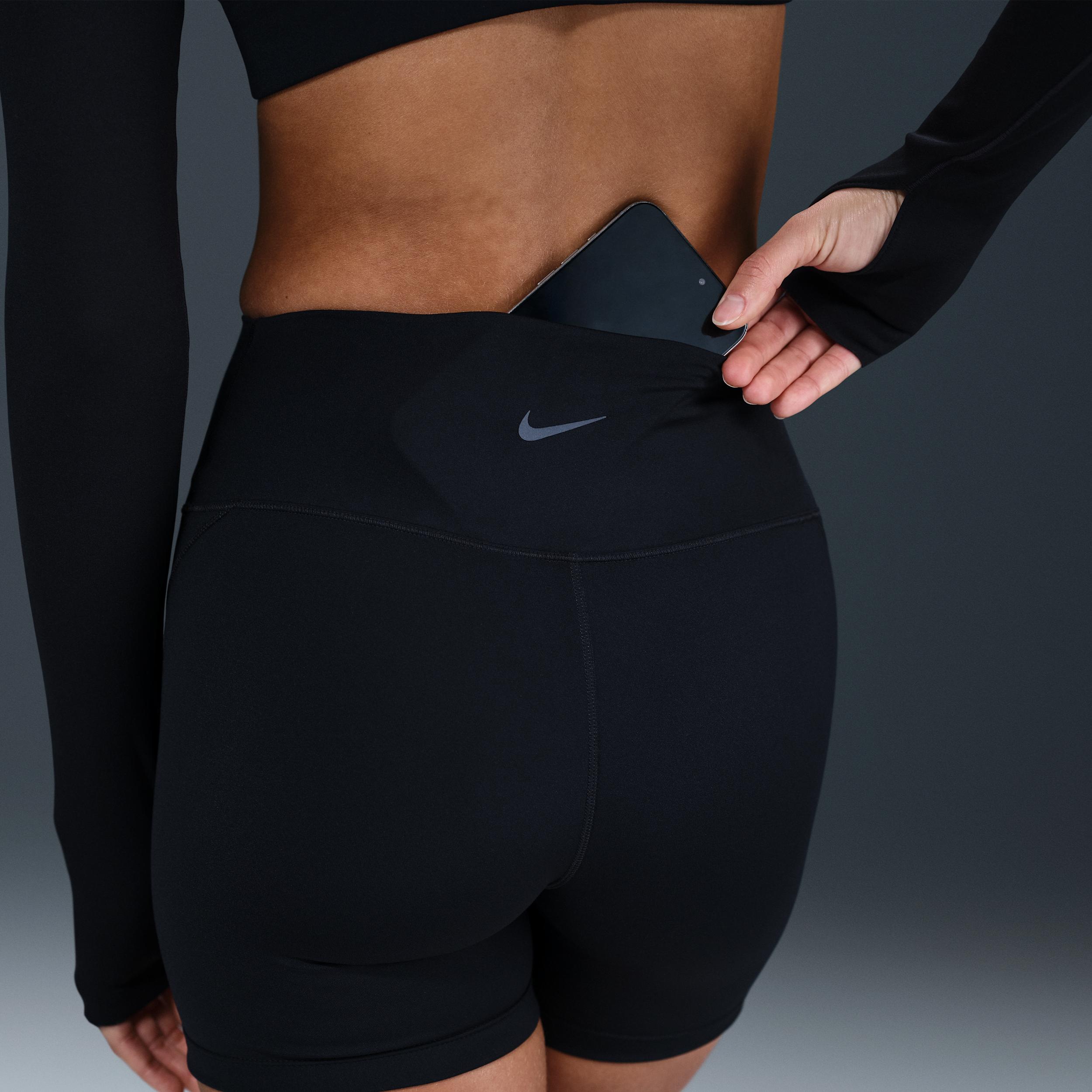 Nike Womens One High-Waisted 5 Biker Shorts | HJ3646-010 Product Image