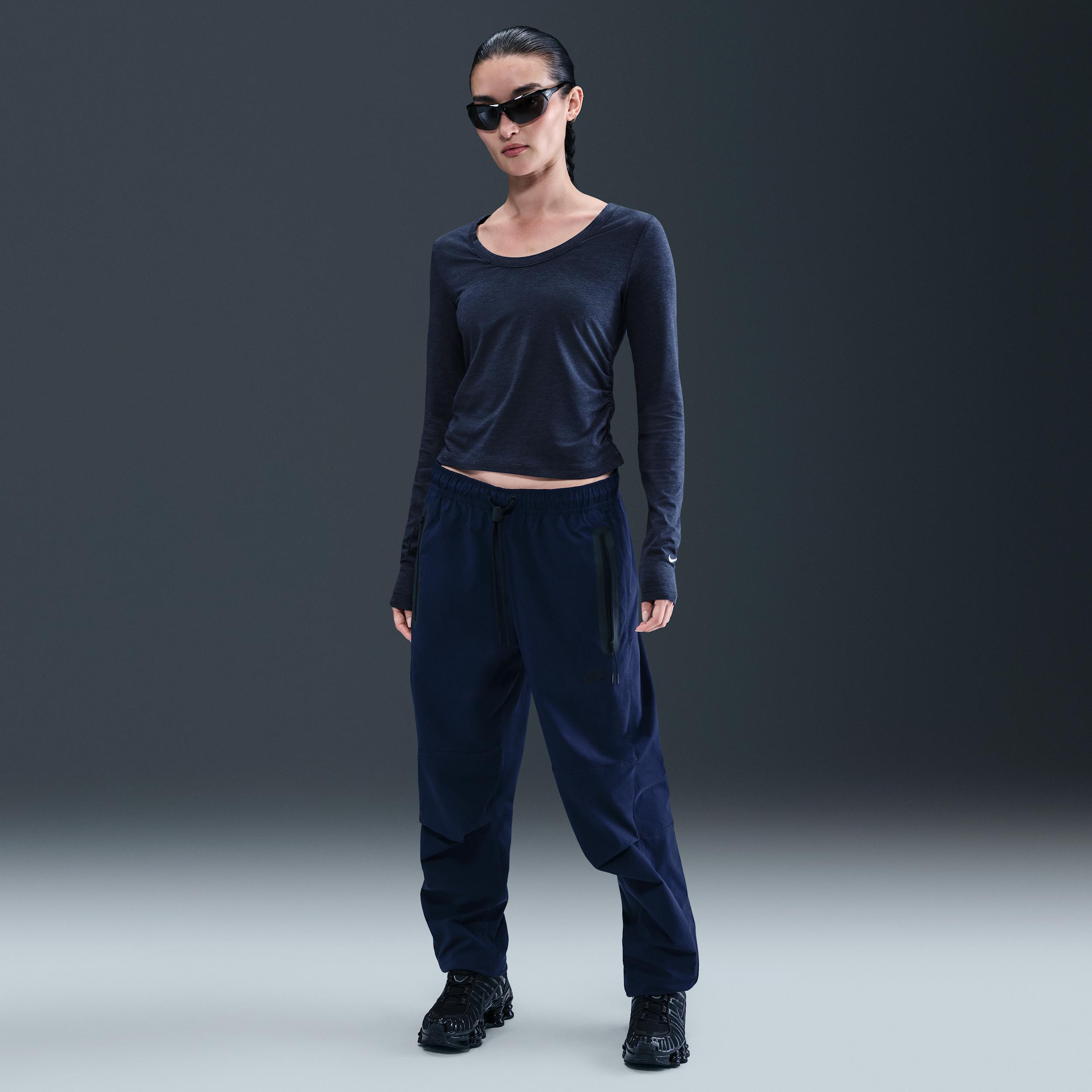 Womens Nike Sportswear Chill Knit Long-Sleeve Top | HV2399-410 Product Image