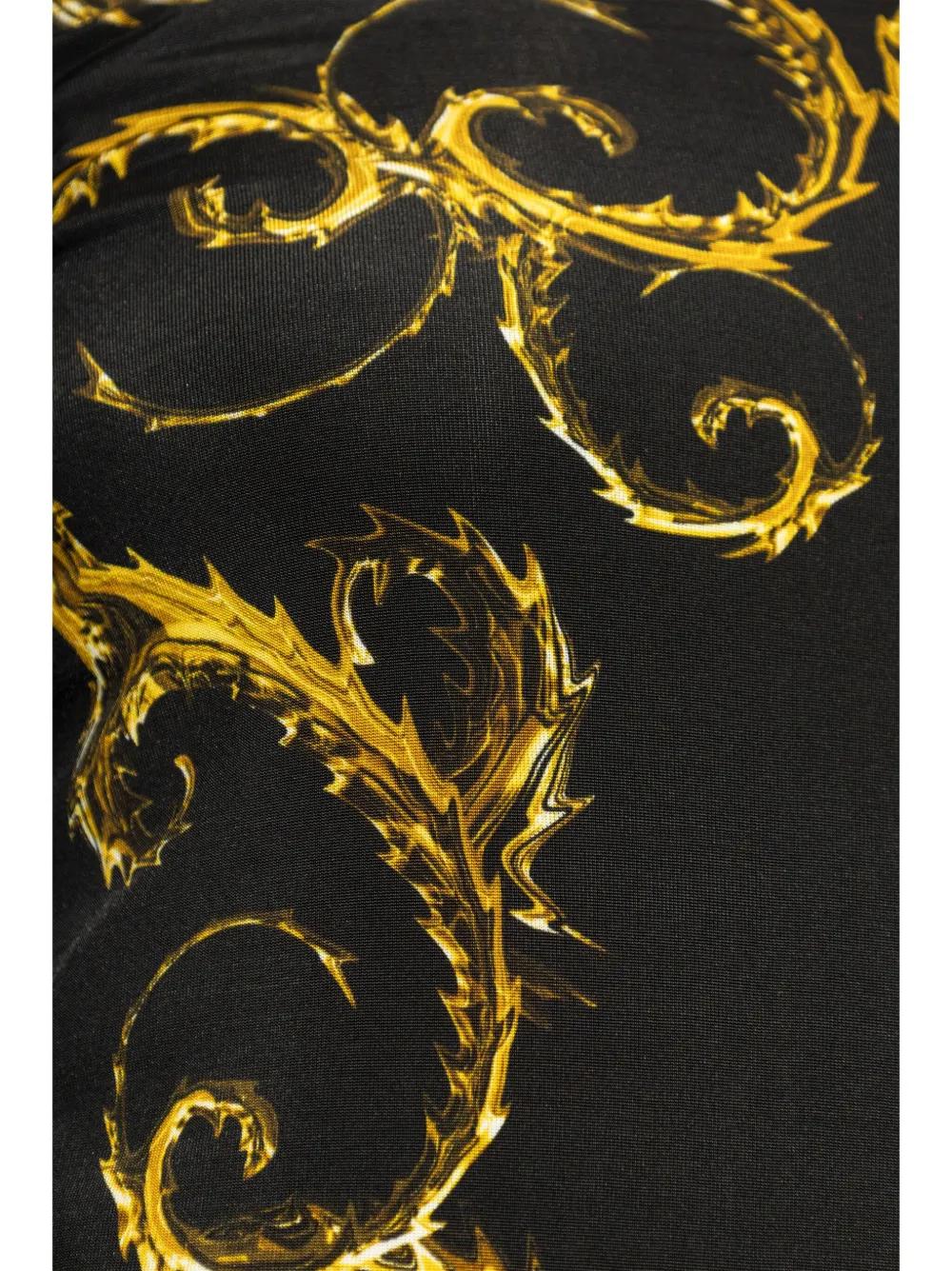 Watercolour Couture-print midi dress Product Image