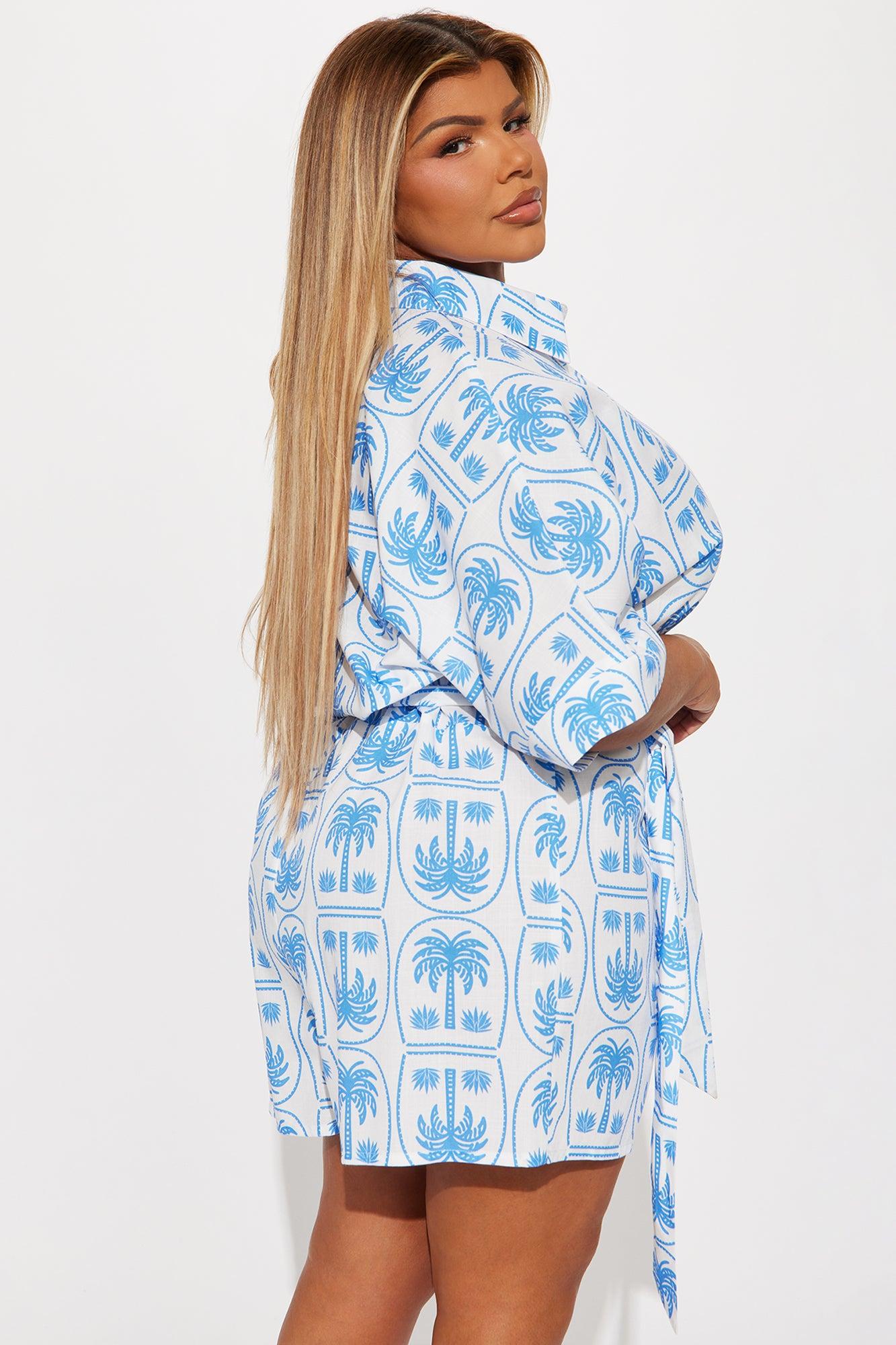 Don't Wait For Me Romper - Blue/combo Product Image