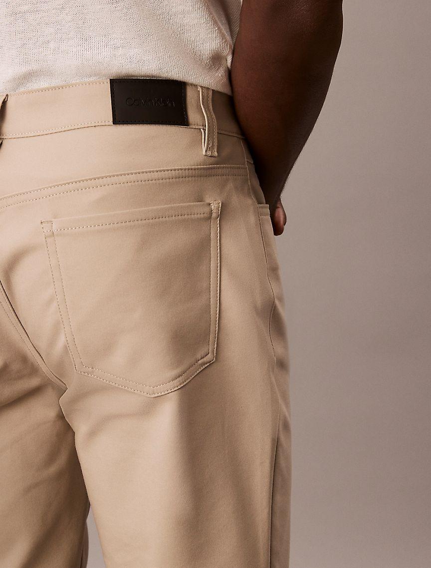 Calvin Klein Mens Slim Move 5-Pocket Pant - Brown Product Image