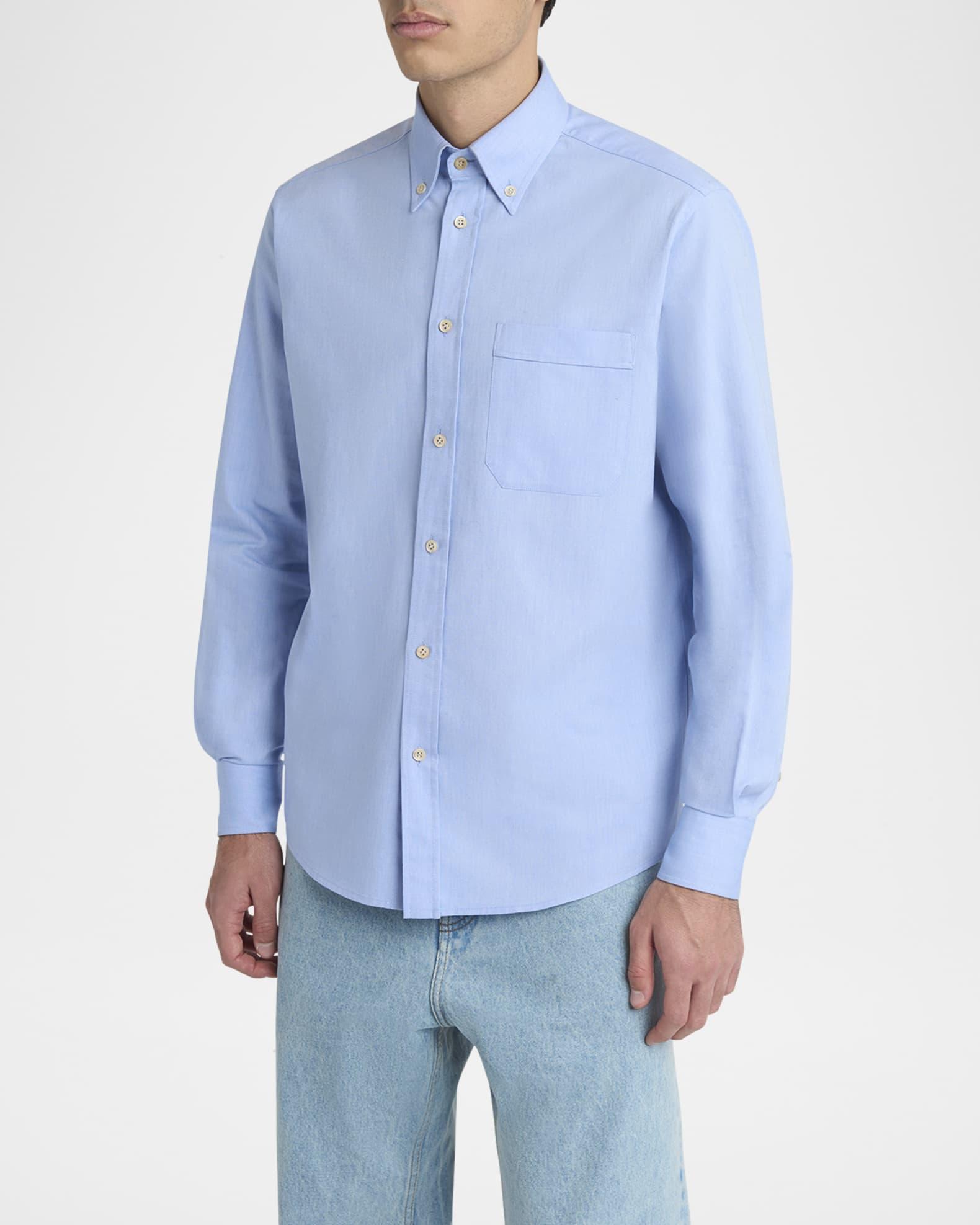 Men's Oxford Button-Collar Dress Shirt Product Image