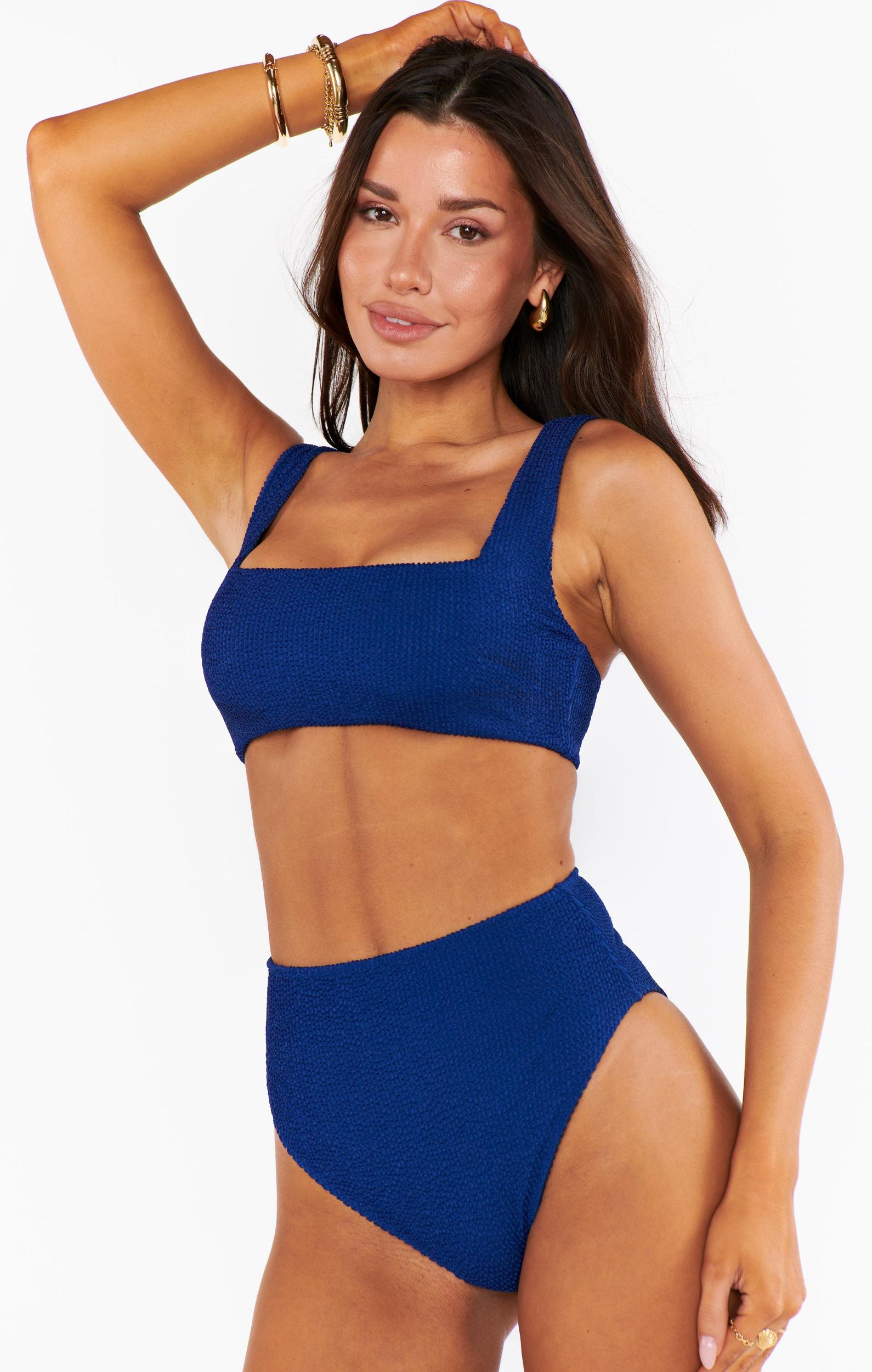 Hot Tub Top ~ Navy Scrunch Product Image