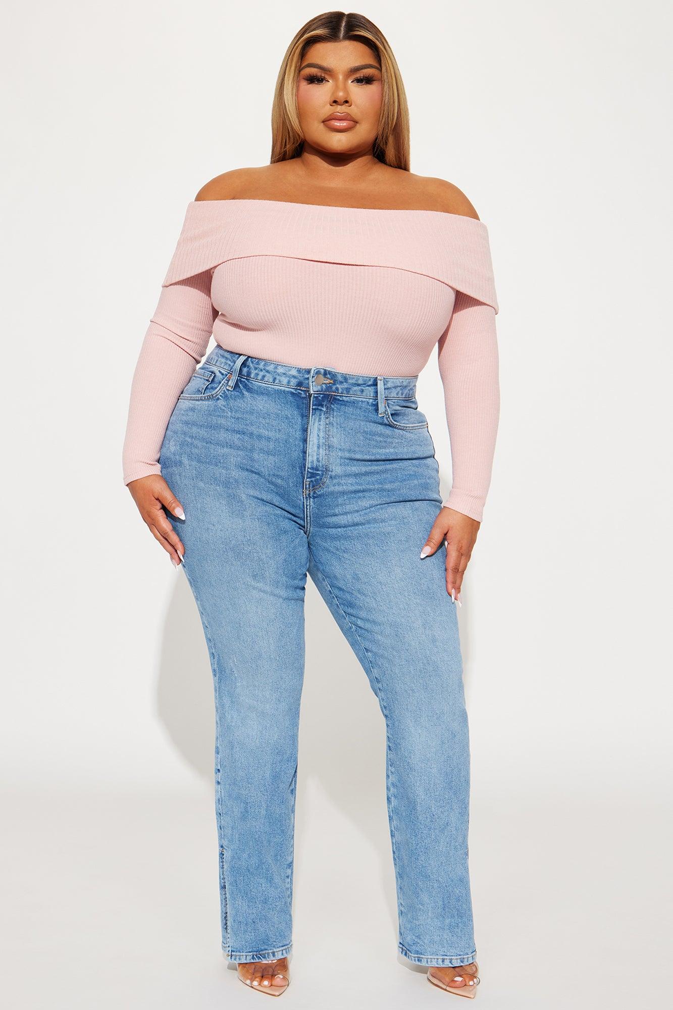 High Intensity Straight Leg Jeans - Medium Wash Product Image