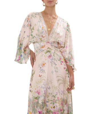 Petal Sleeve Long Dress Product Image