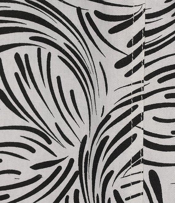 Allison Daley 3/4 Sleeve Point Collar Button Front Linen Blend Jacket Product Image