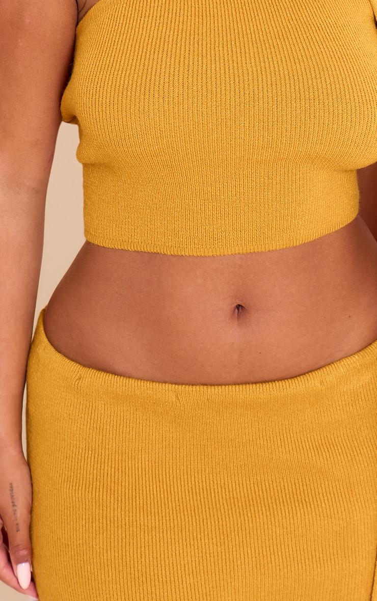 Shape Rust Knitted Maxi Skirt Product Image